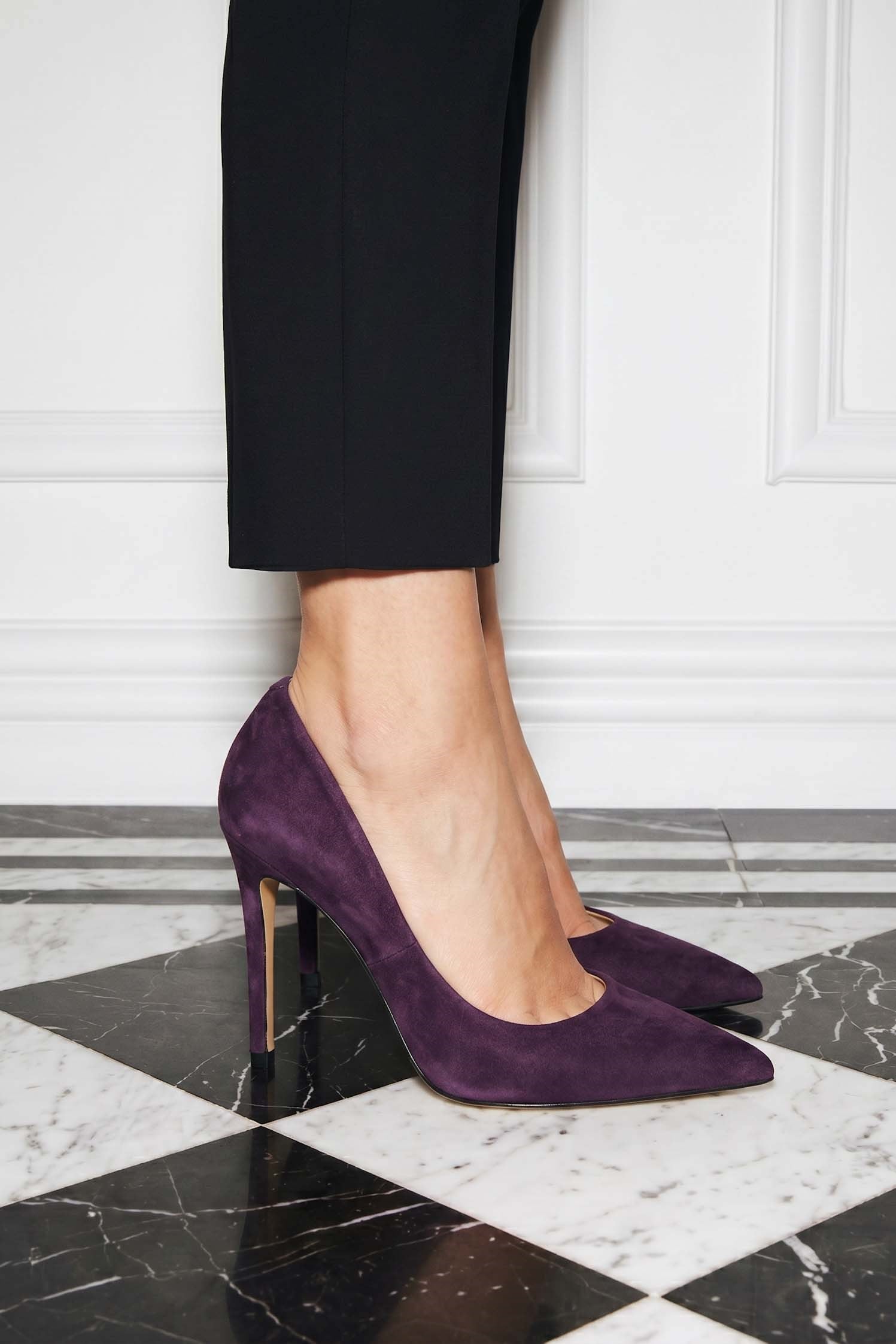 Icon Mor Süet Stiletto