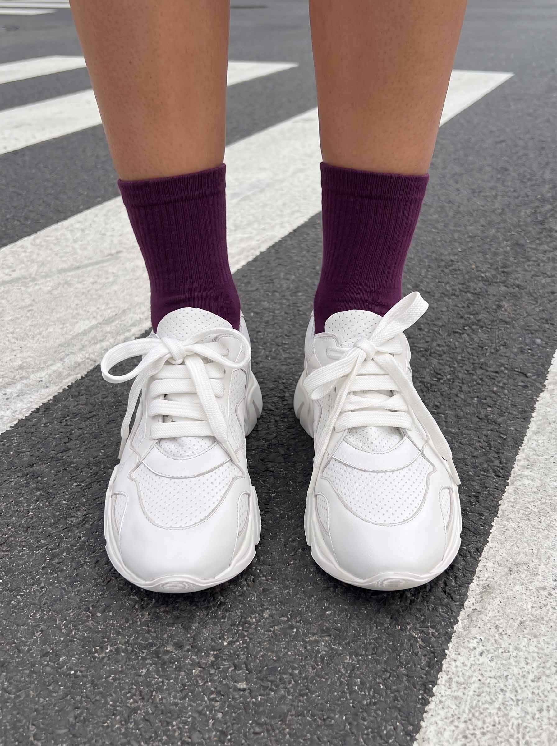 Jasmin Beyaz Deri Kadın Sneaker