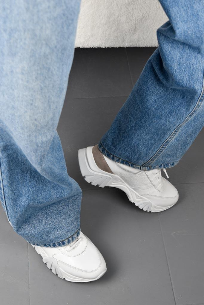 Loft Beyaz Deri Kadın Sneaker