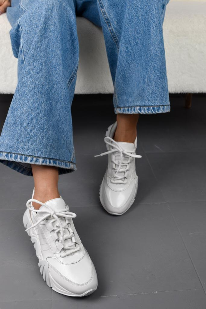 Loft Beyaz Deri Kadın Sneaker