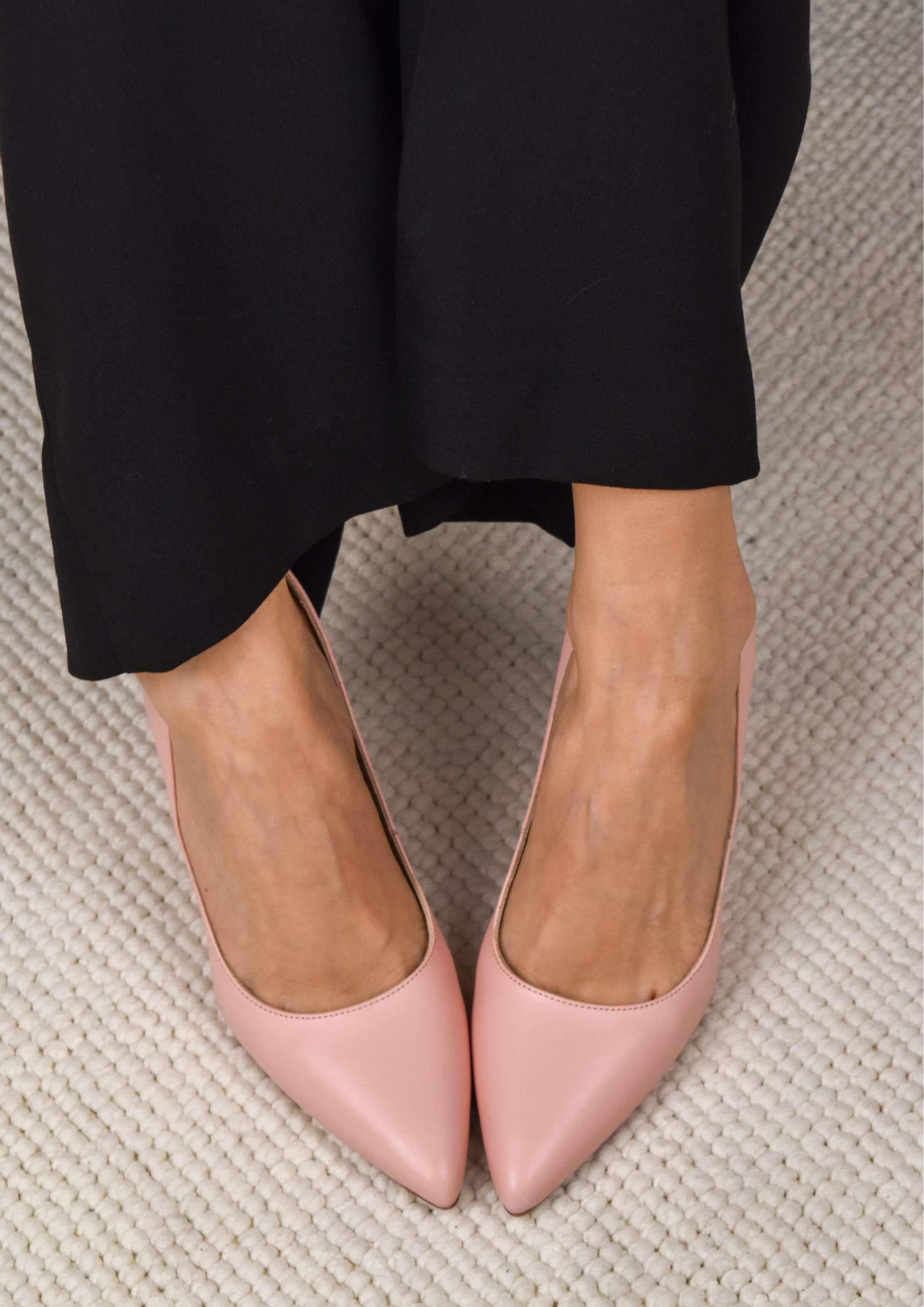Most Bebek Pembe Deri Stiletto