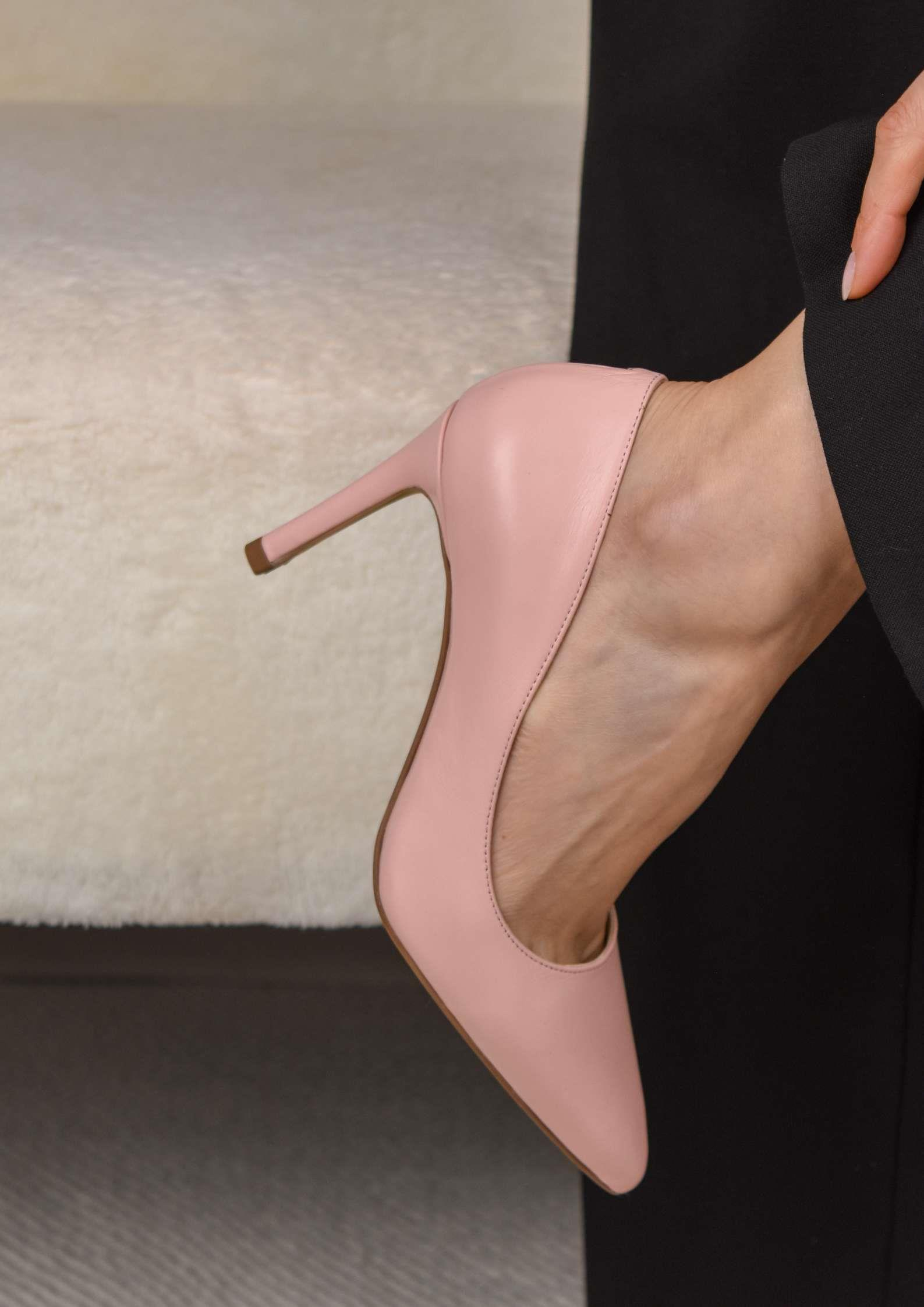 Most Bebek Pembe Deri Stiletto