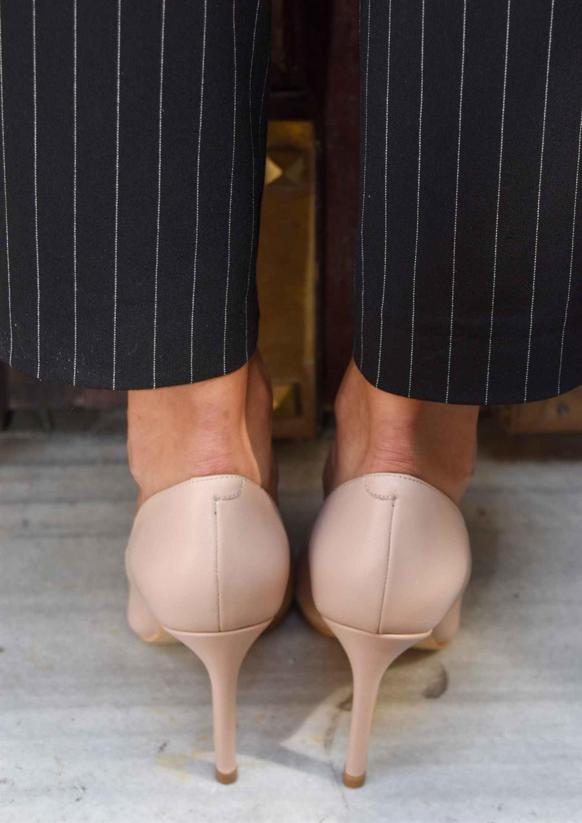 Most Bej Deri Stiletto