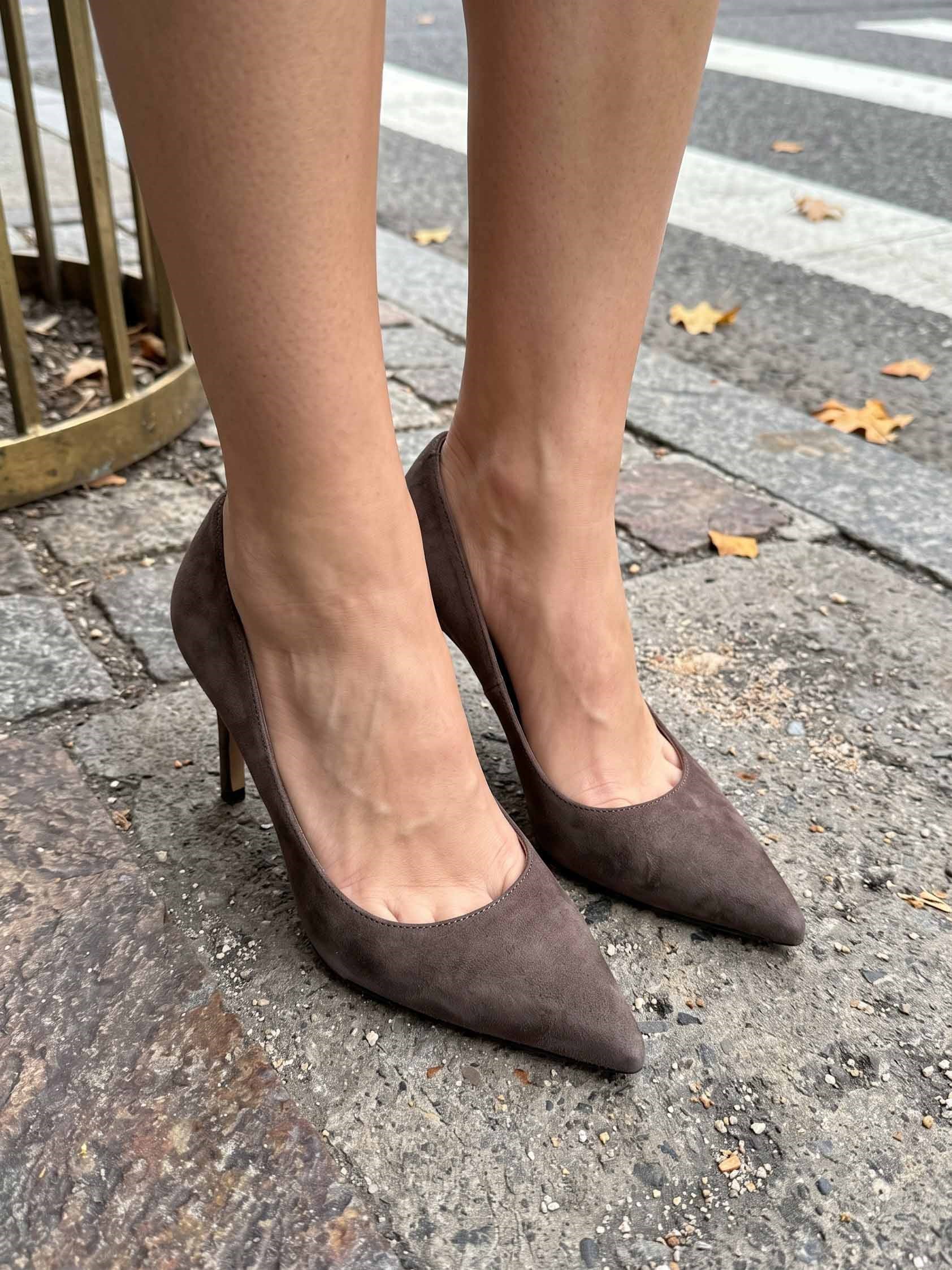 Most Kahve Süet Stiletto