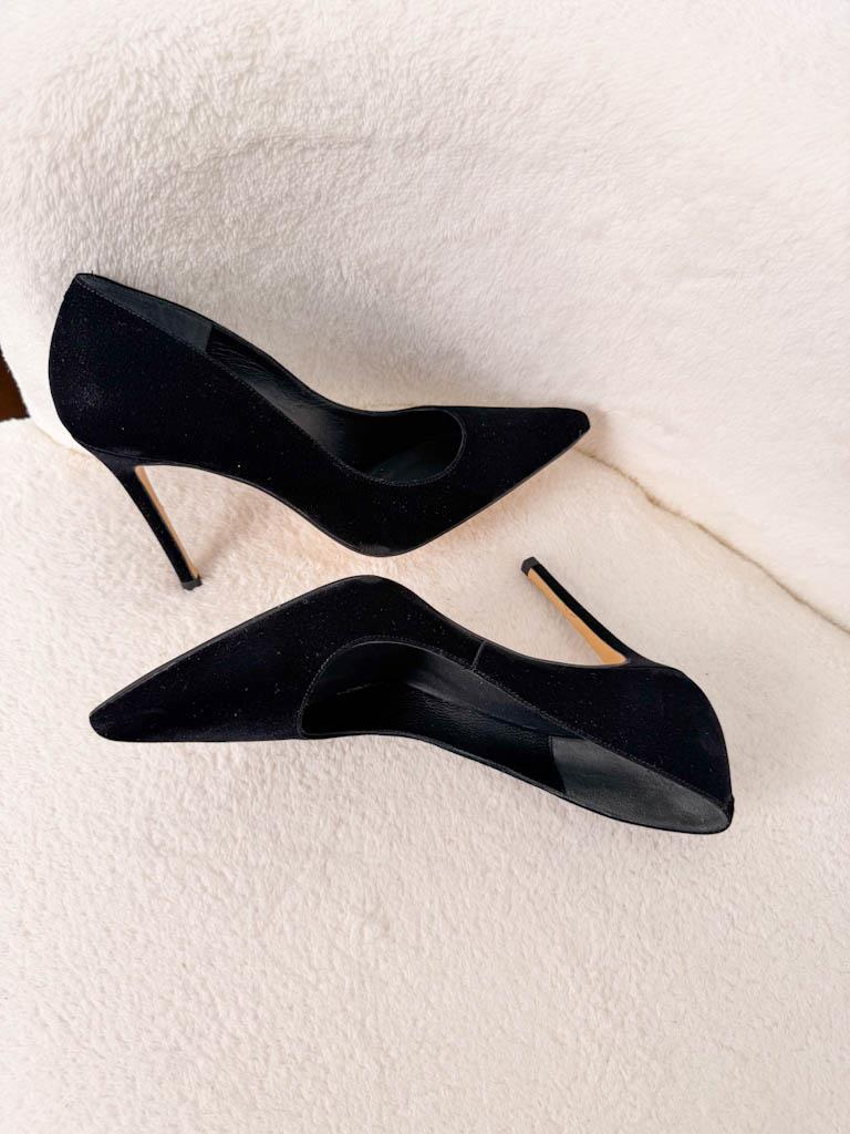 Society Siyah Kadife Stiletto