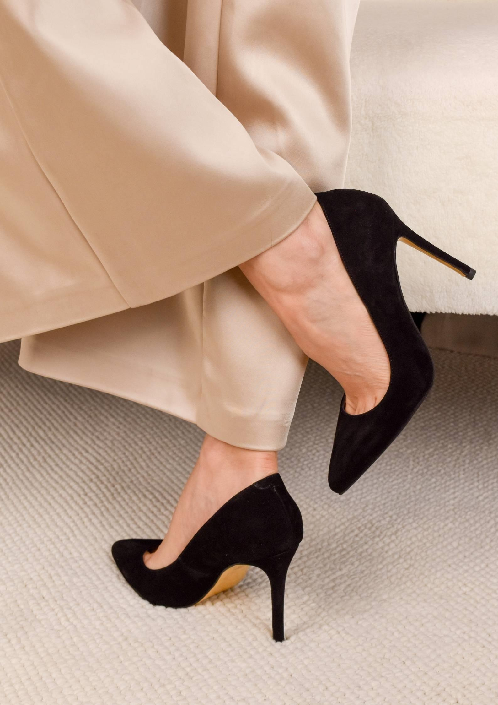 Society Siyah Süet Stiletto