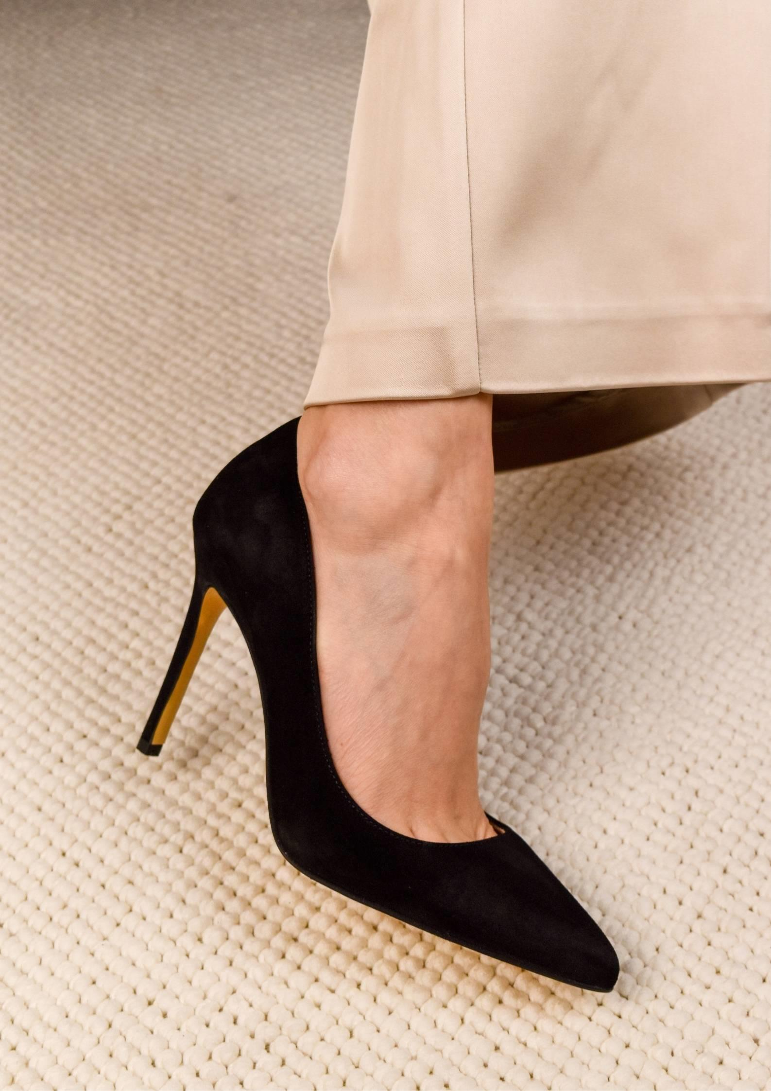 Society Siyah Süet Stiletto