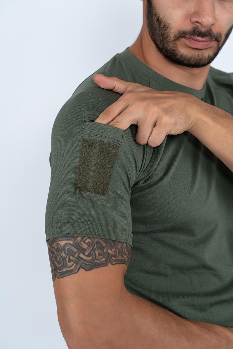 Combat Tactikal taktik tişört yuvarlak bisiklet yaka tişört outdoor T-shirt- 801 PİKE