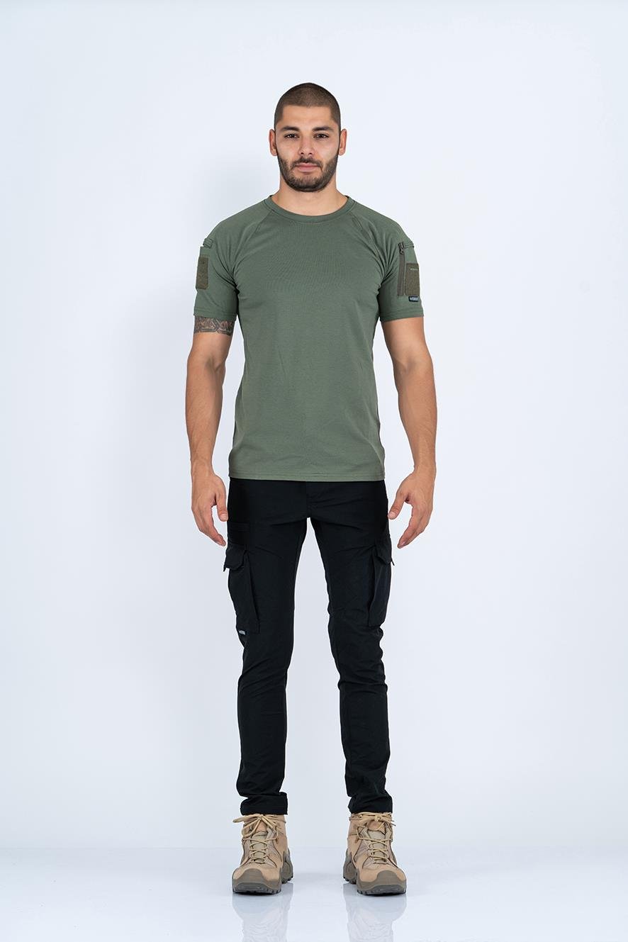 Combat Tactikal taktik tişört yuvarlak bisiklet yaka tişört outdoor T-shirt- 801 PİKE