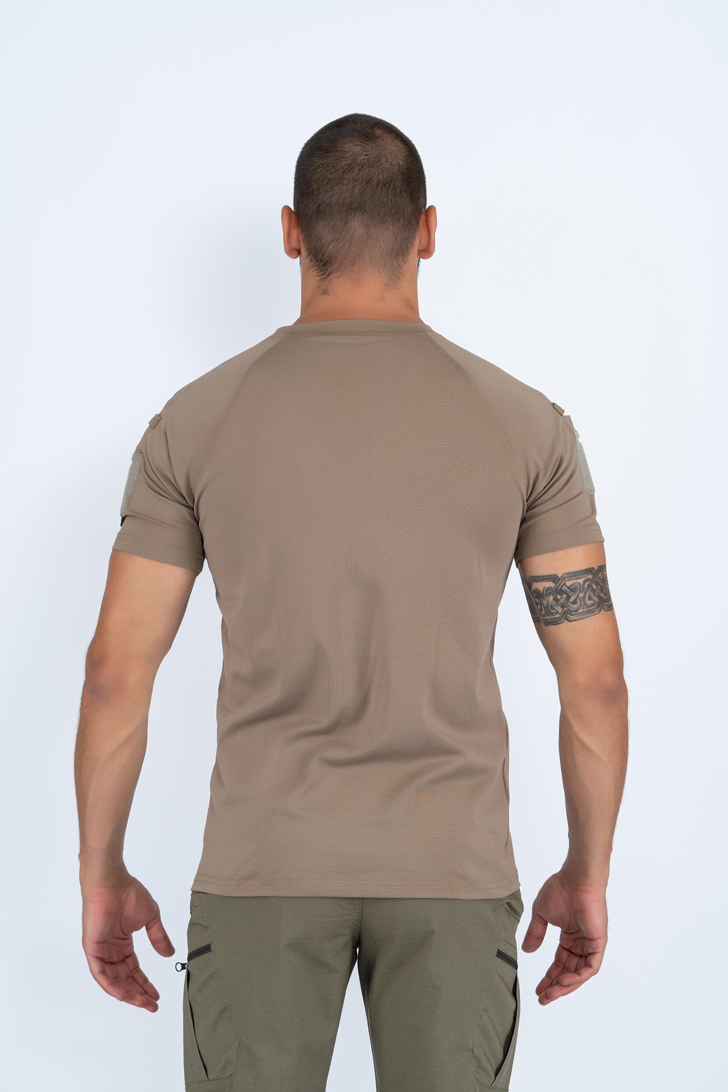 Combat Tactikal taktik tişört yuvarlak bisiklet yaka tişört outdoor T-shirt - 801 PİKE