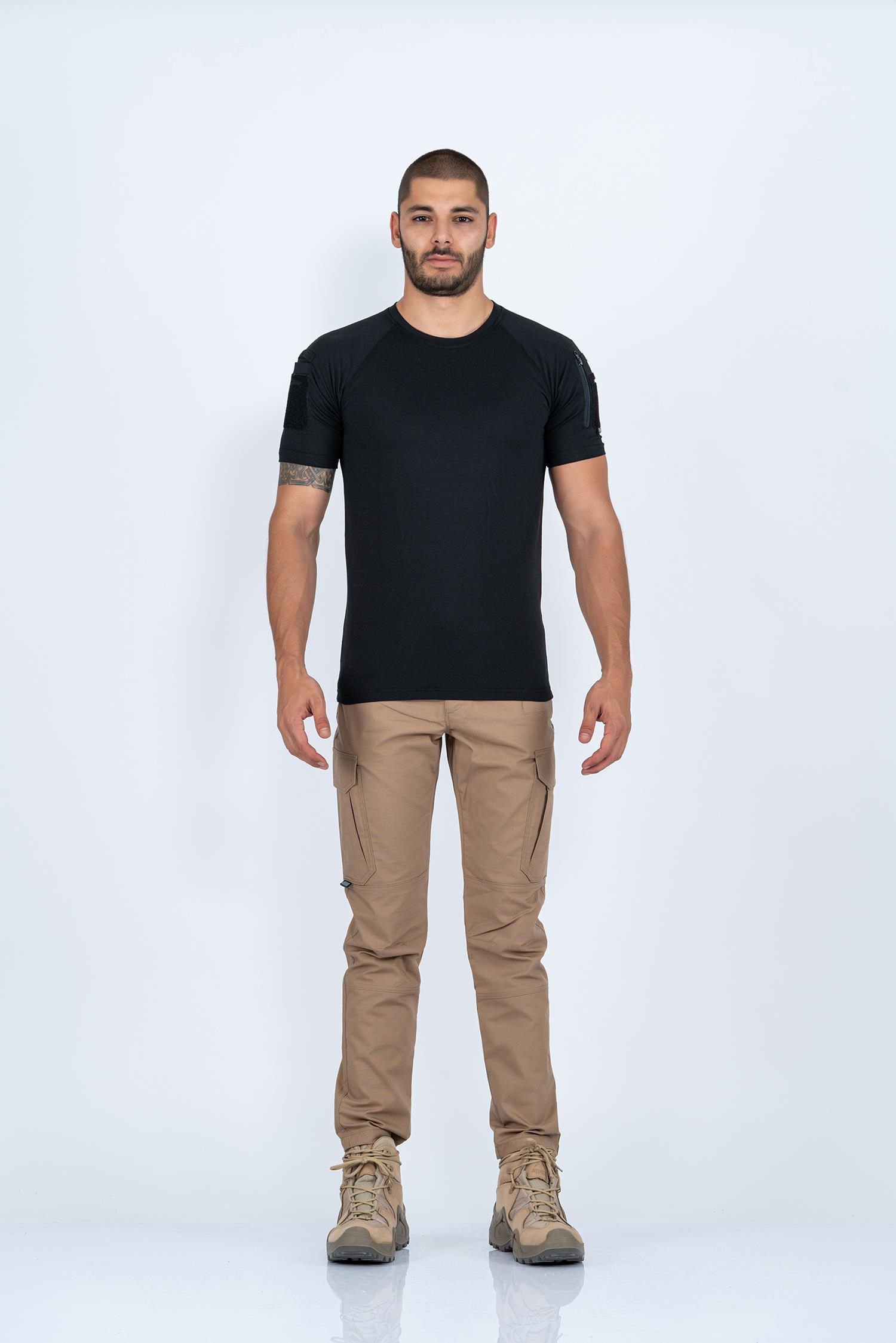 Combat Tactikal taktik tişört yuvarlak bisiklet yaka tişört outdoor T-shirt- 801 PİKE