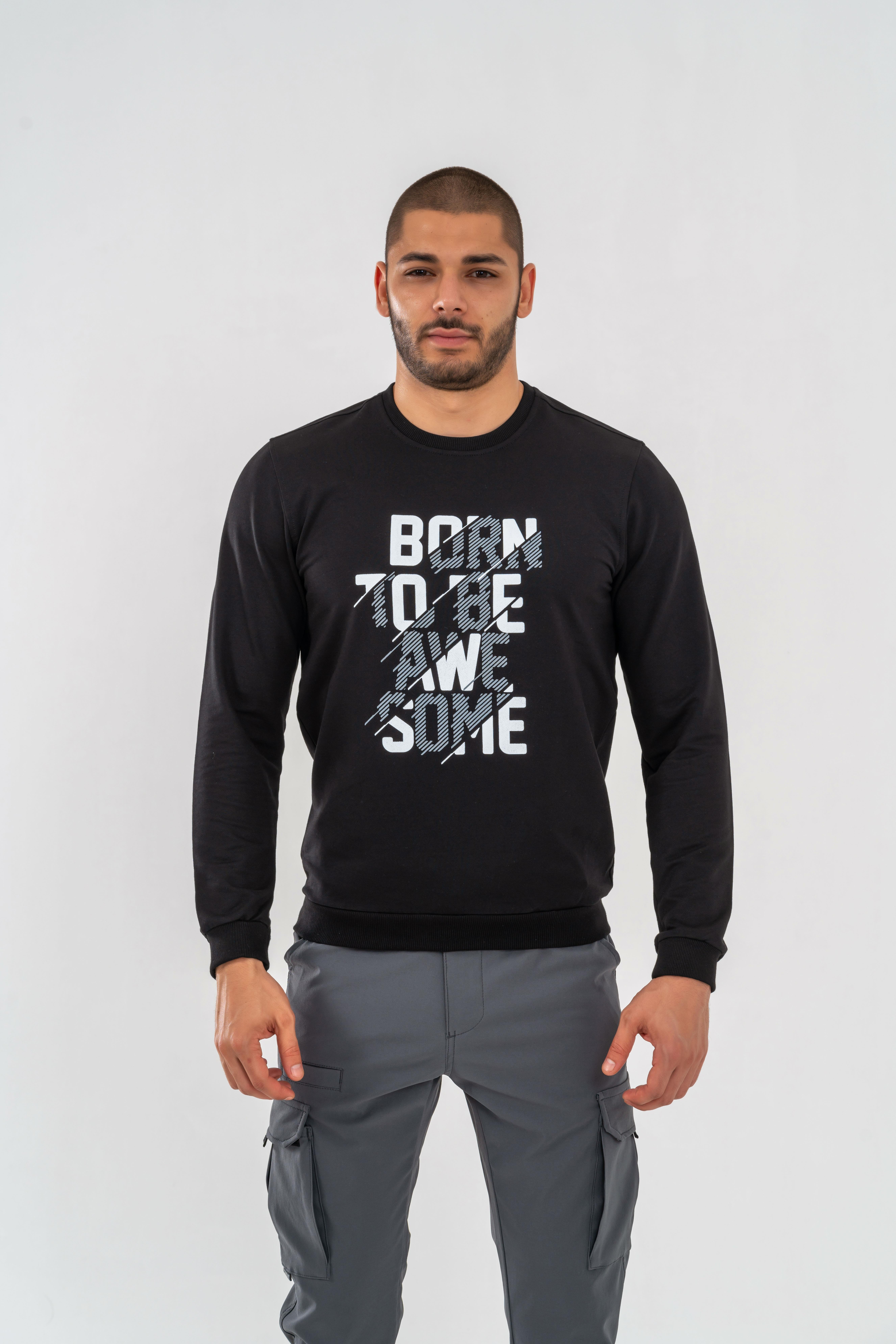 SWEATSHIRT BASIC - 902 - B21 - SİYAH