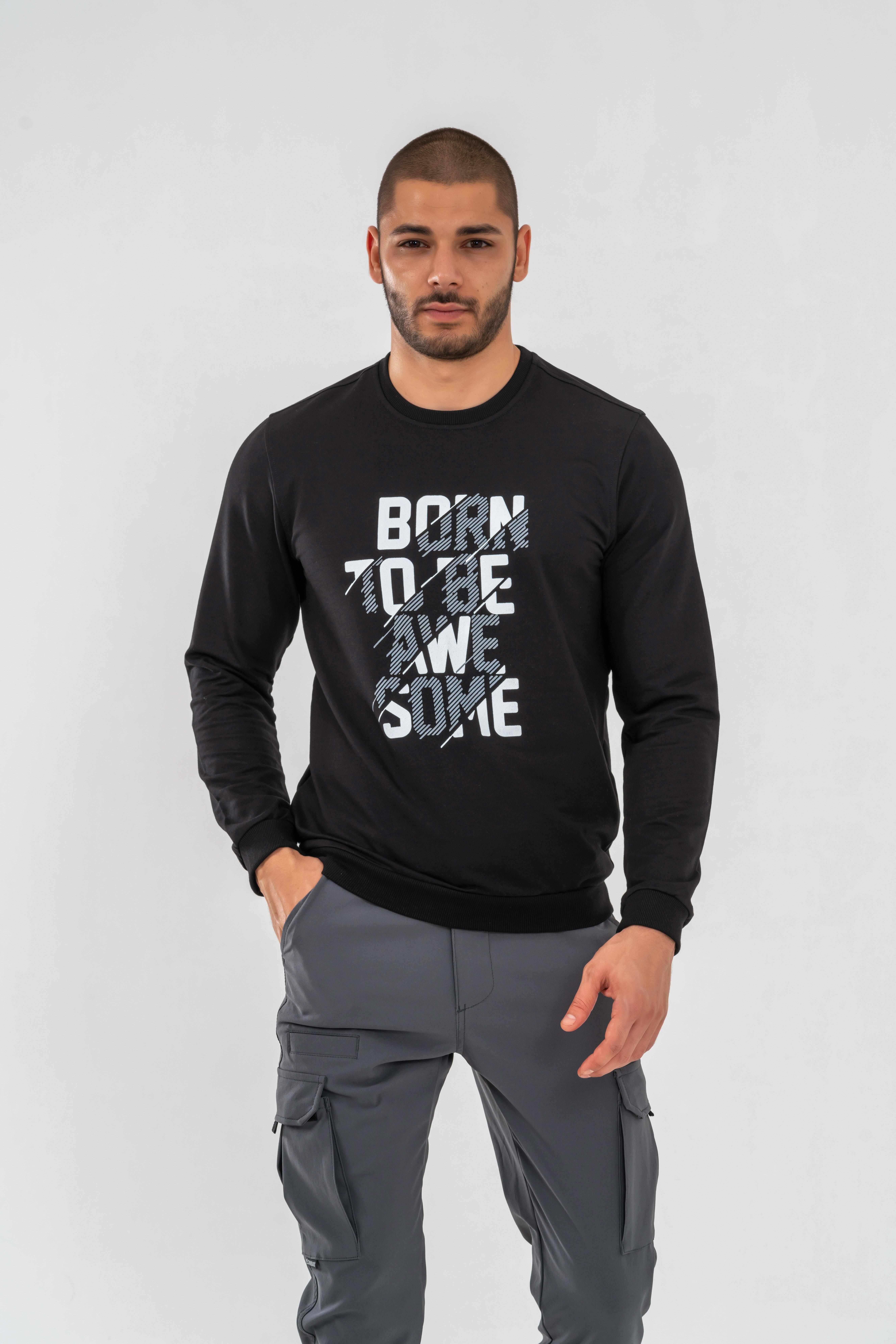 SWEATSHIRT BASIC - 902 - B21 - SİYAH