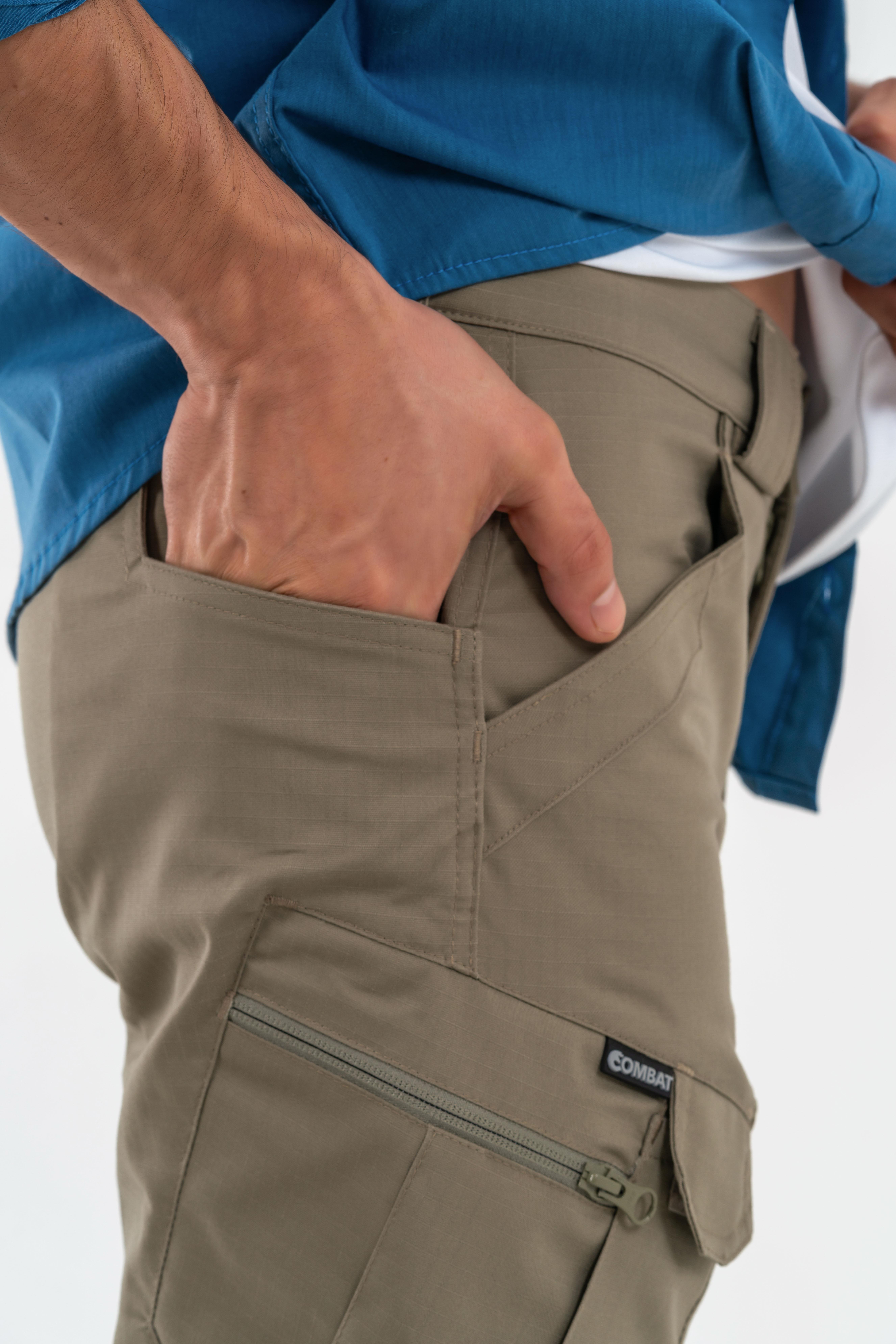 Tactical outdoor pantolon ripstop çok cepli kargo pantolonu - 501