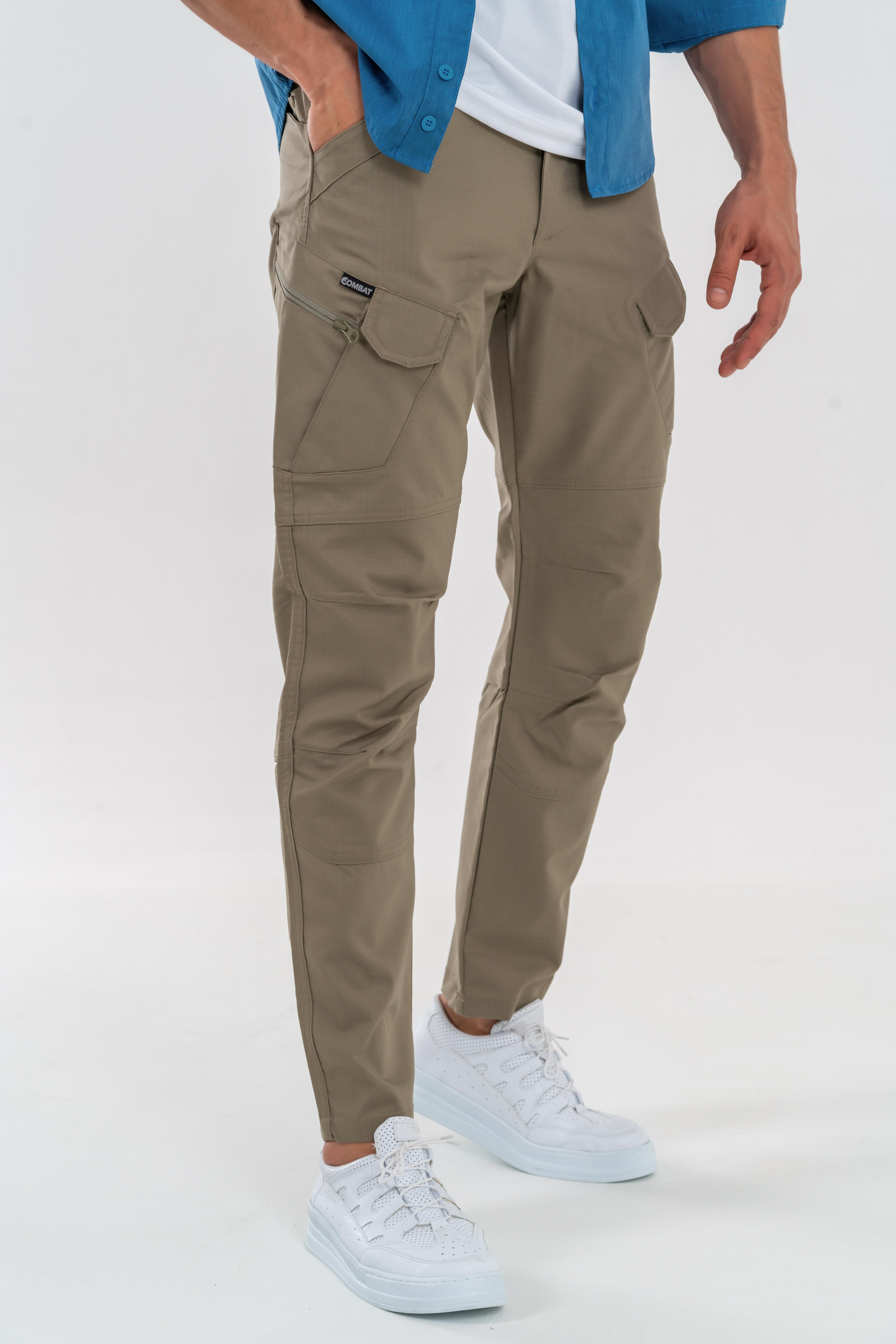 Tactical outdoor pantolon ripstop çok cepli kargo pantolonu - 501