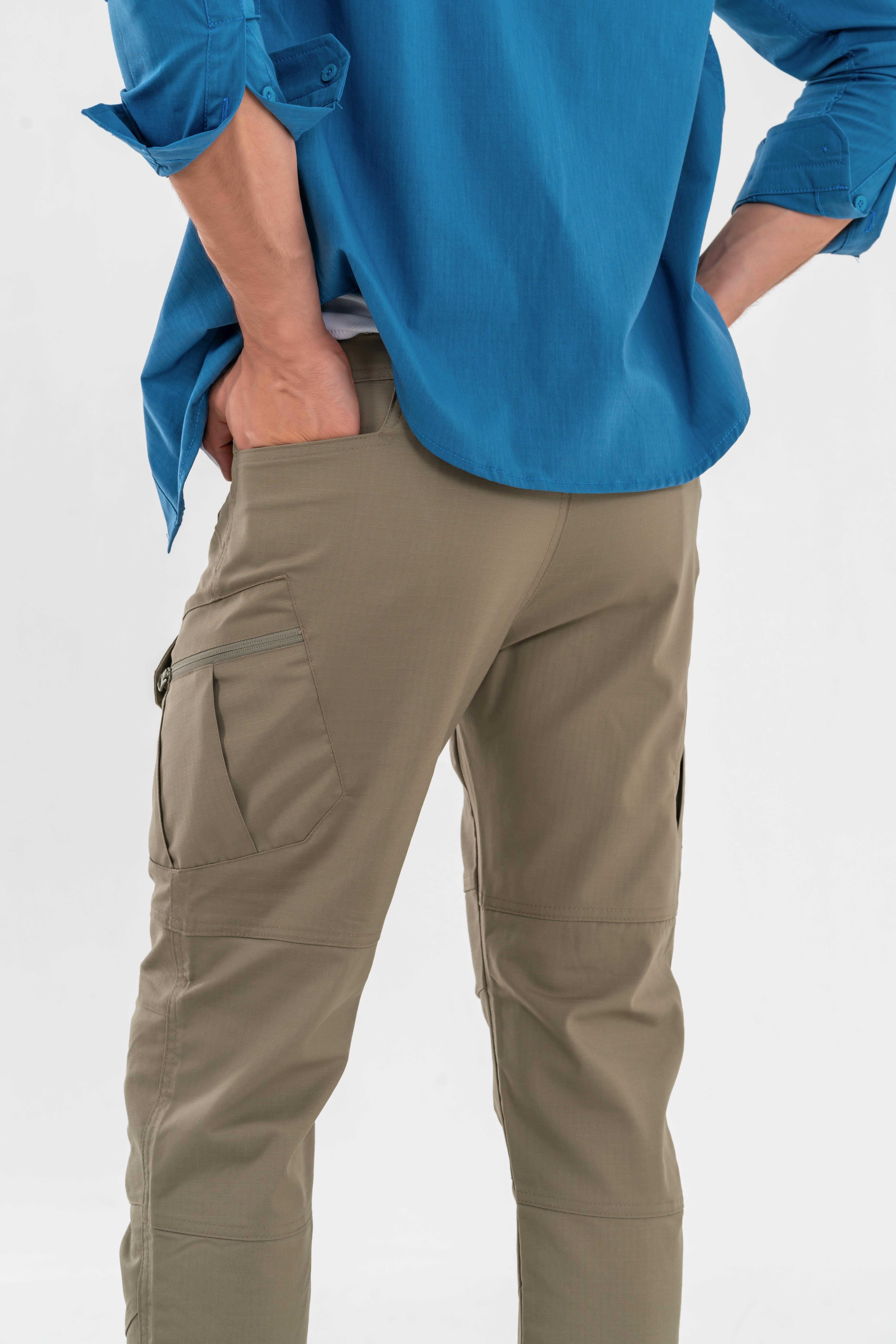 Tactical outdoor pantolon ripstop çok cepli kargo pantolonu - 501