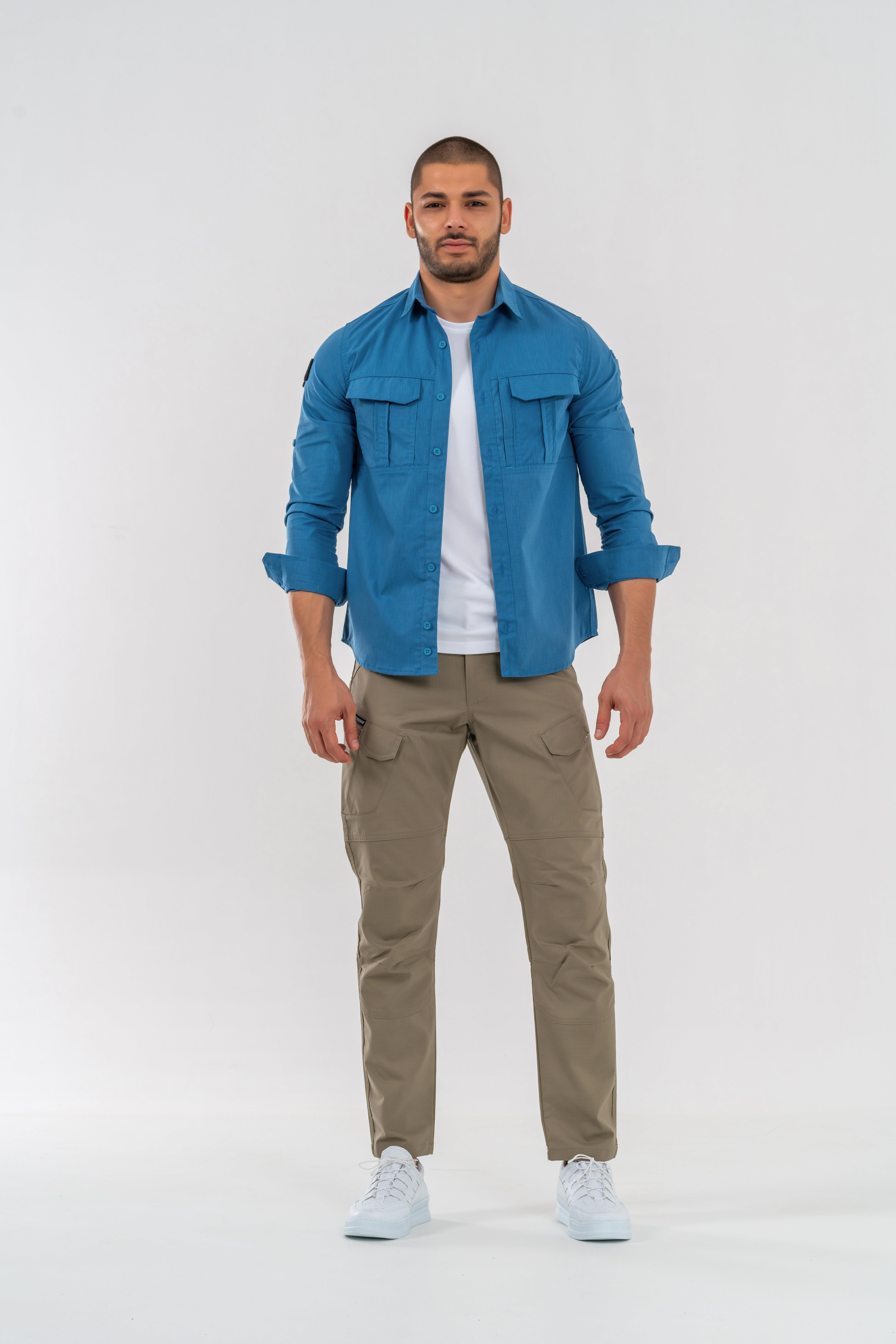 Tactical outdoor pantolon ripstop çok cepli kargo pantolonu - 501