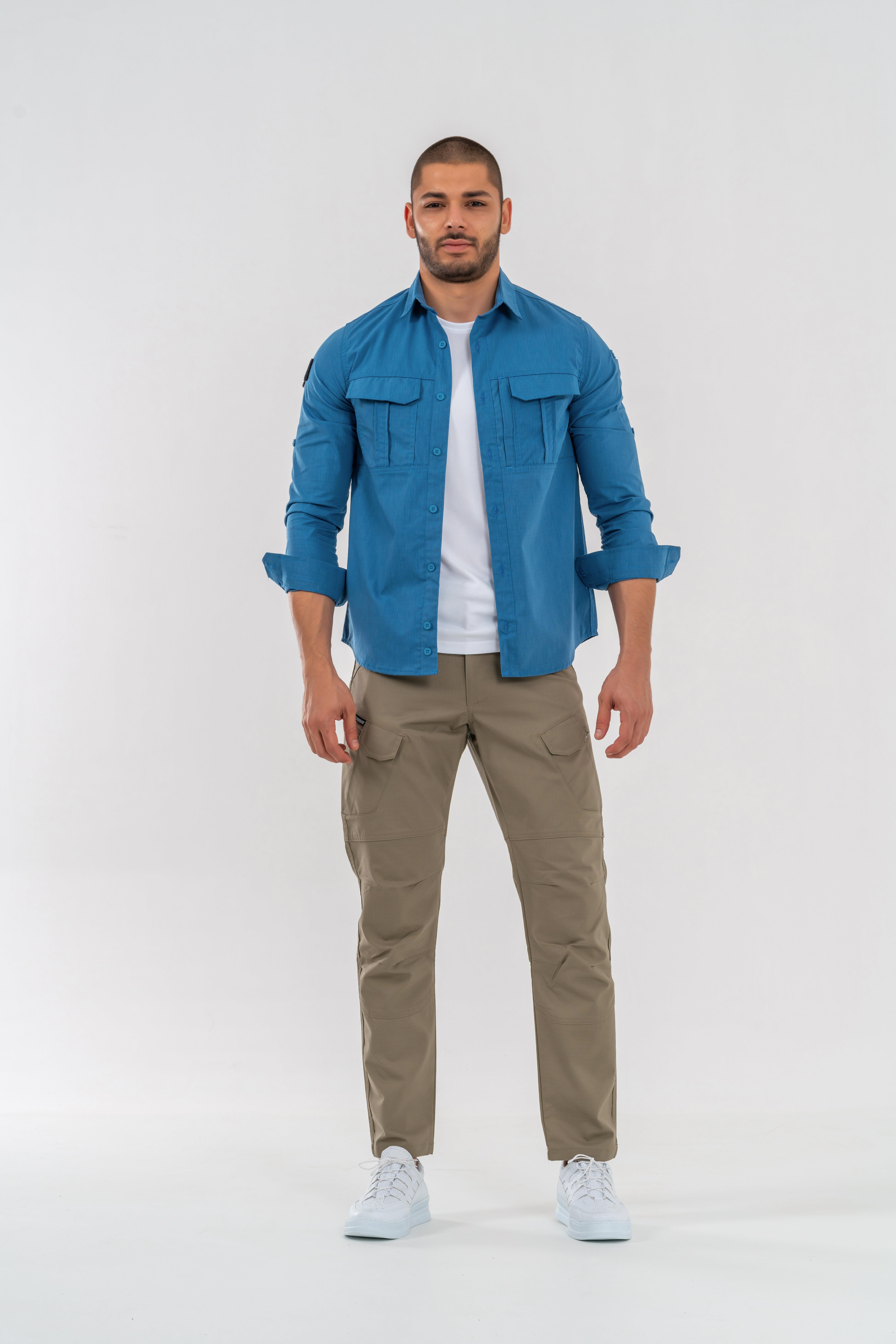 Tactical outdoor pantolon ripstop çok cepli kargo pantolonu - 501