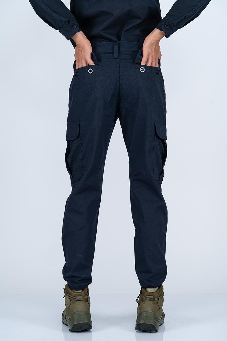 Taktik outdoor pantolon ripstop çok cepli Lacivert Kargo pantolonu - 509