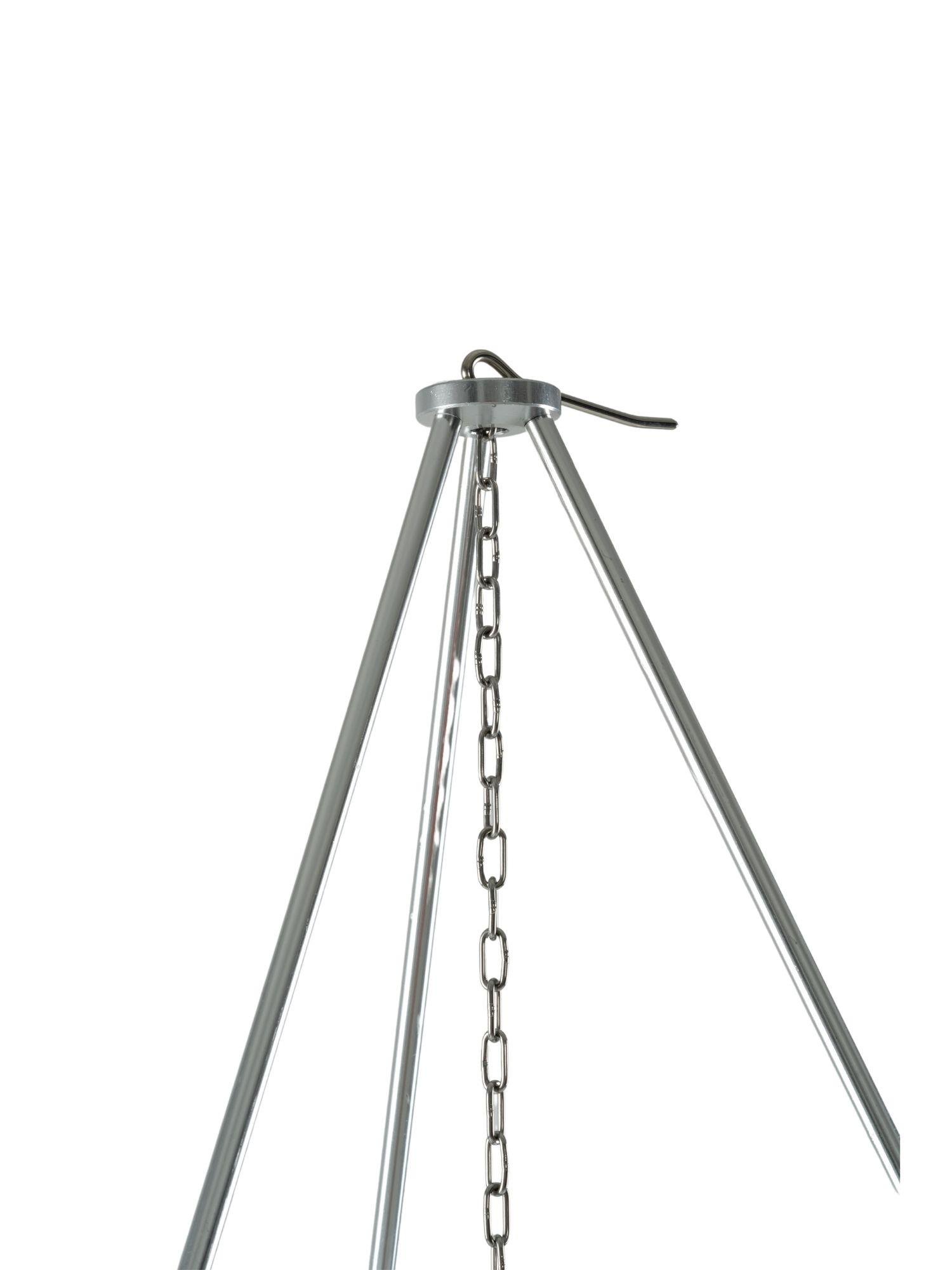 ÜÇ AYAK KAMP IZGARA DEMİRİ ZİNCİRLİ TRİPOD - 8401