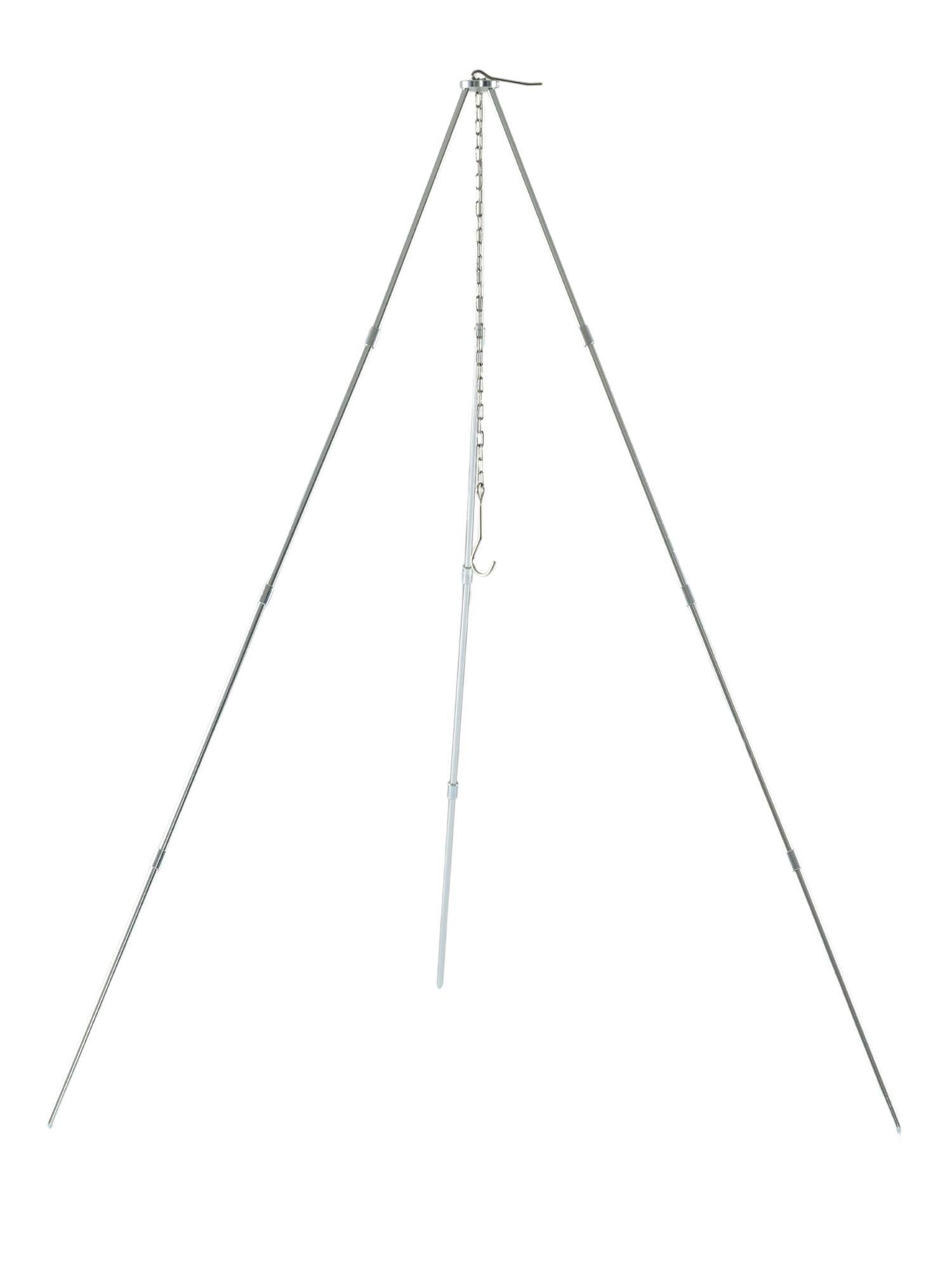 ÜÇ AYAK KAMP IZGARA DEMİRİ ZİNCİRLİ TRİPOD - 8401