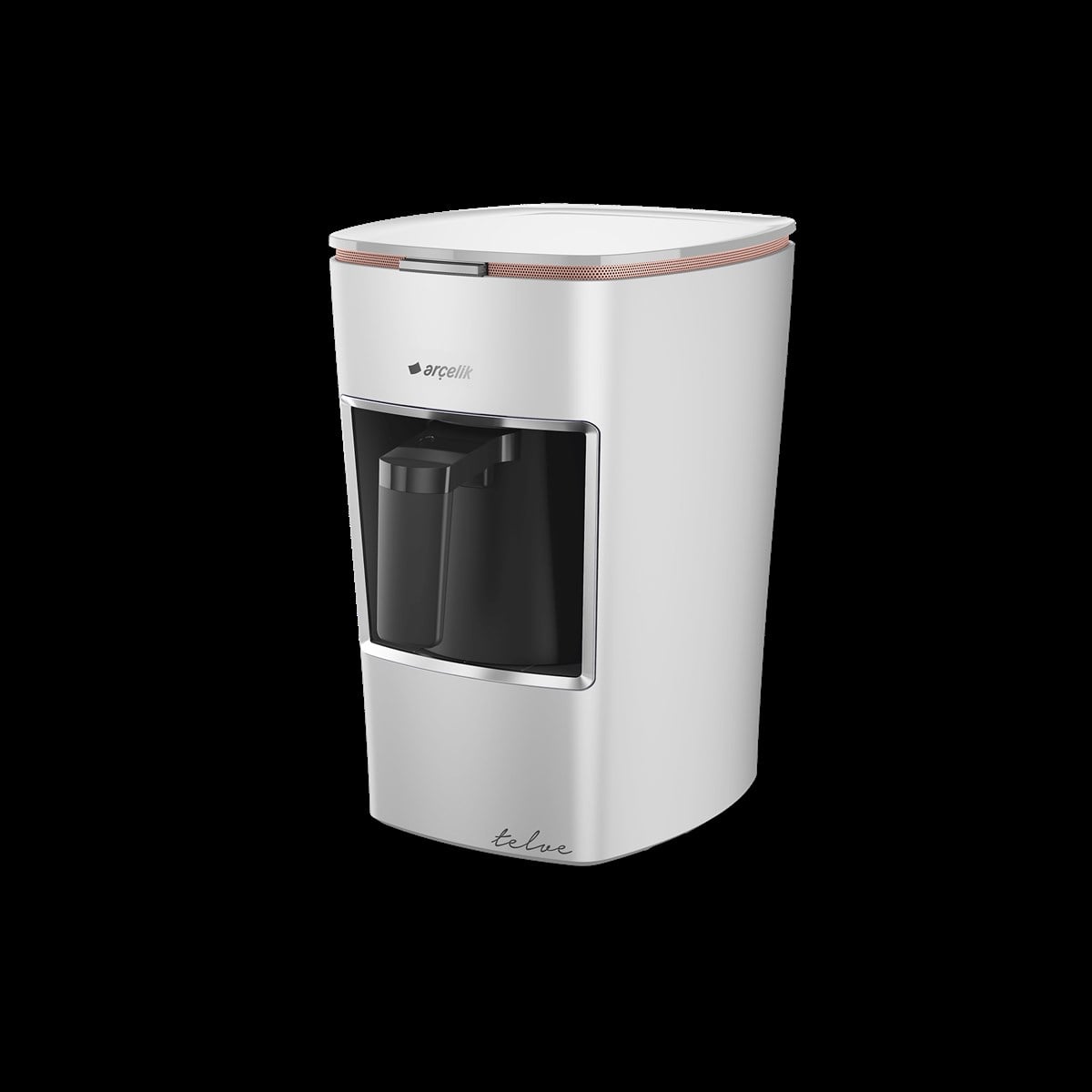 Arçelik K 3300 Beyaz Mini Telve Türk Kahve Makinesi