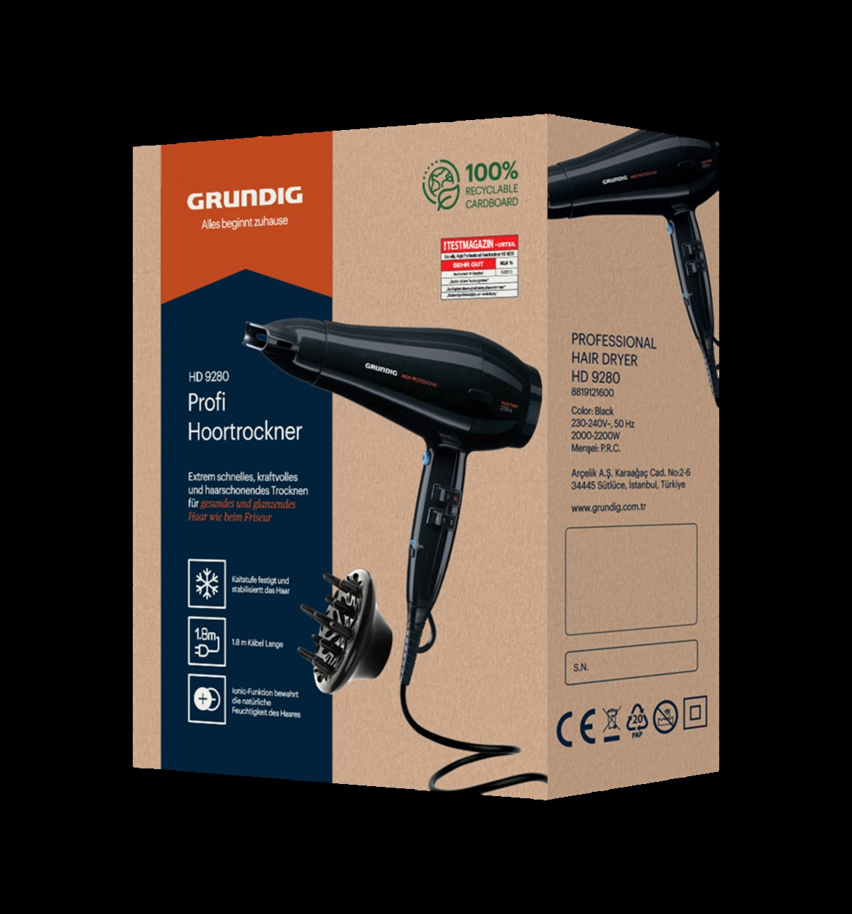 Grundig HD 9280 Saç Kurutma Makinesi