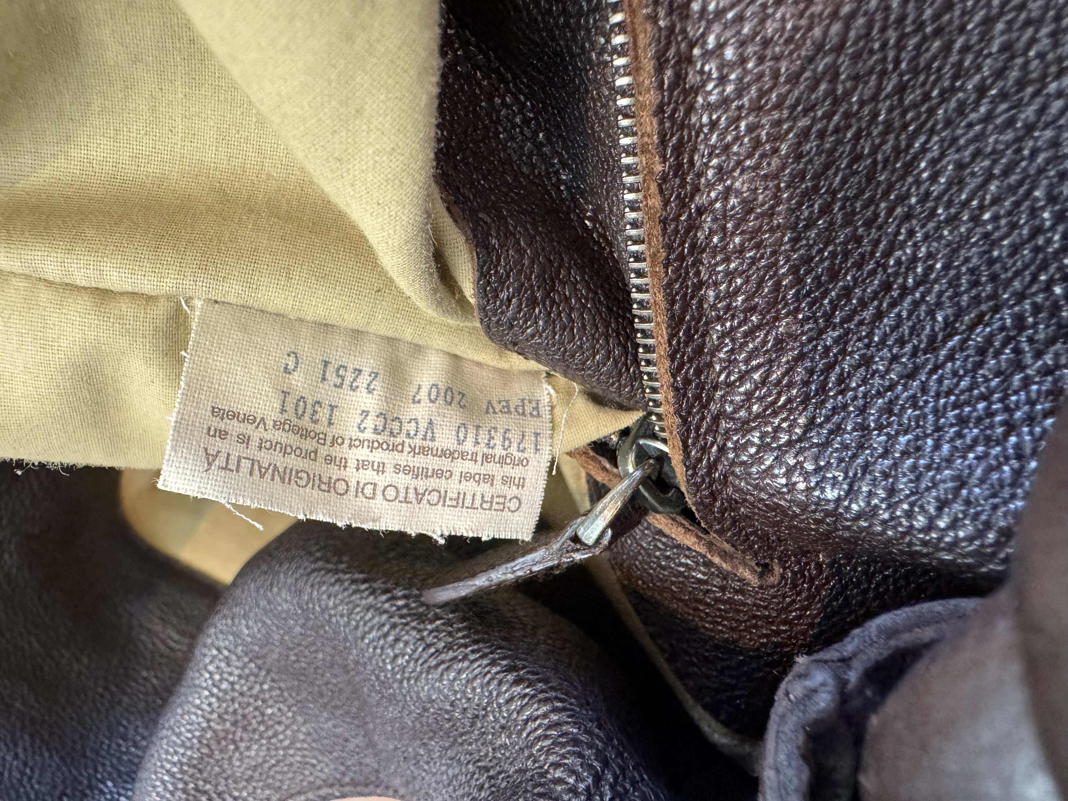  BOTTEGA VENETA BROWN HOBO BAG