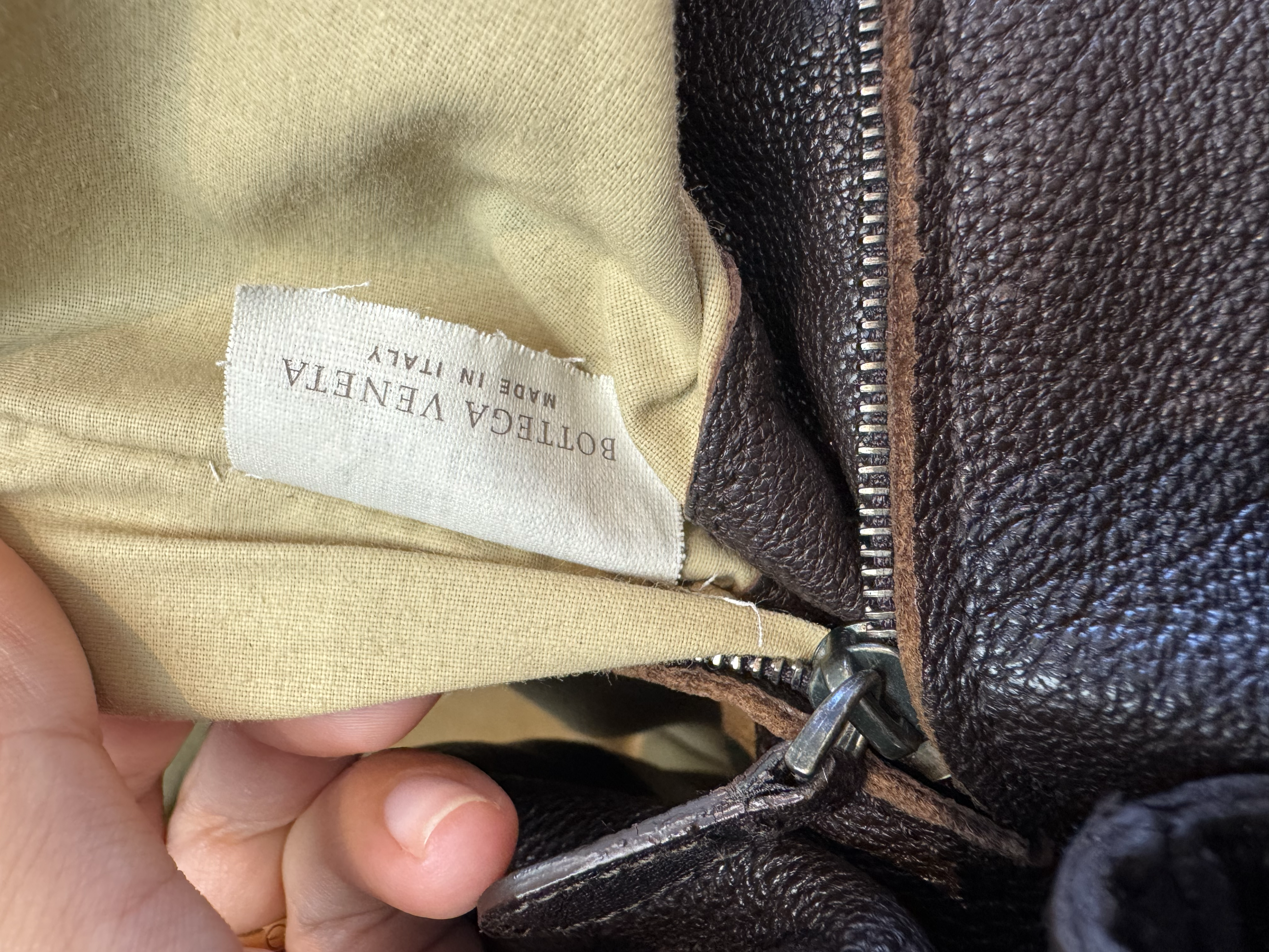  BOTTEGA VENETA BROWN HOBO BAG