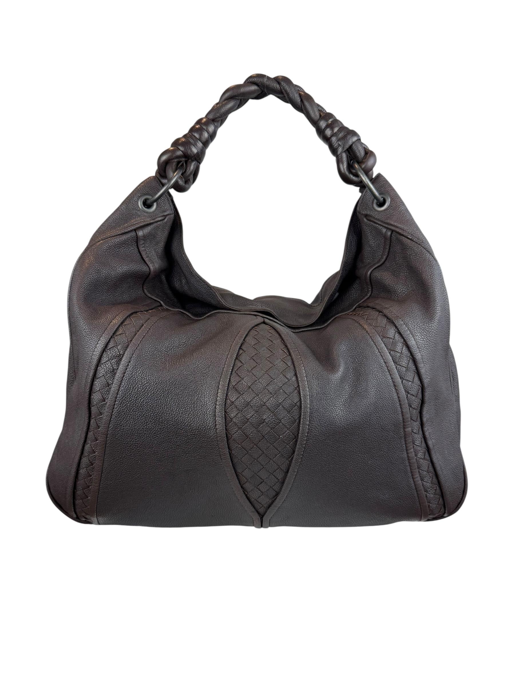  BOTTEGA VENETA BROWN HOBO BAG