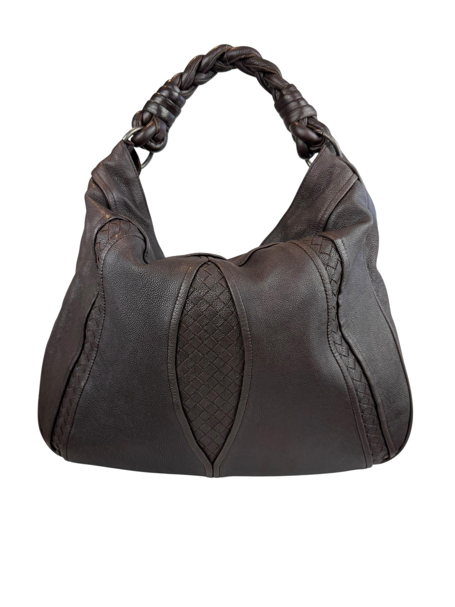  BOTTEGA VENETA BROWN HOBO BAG