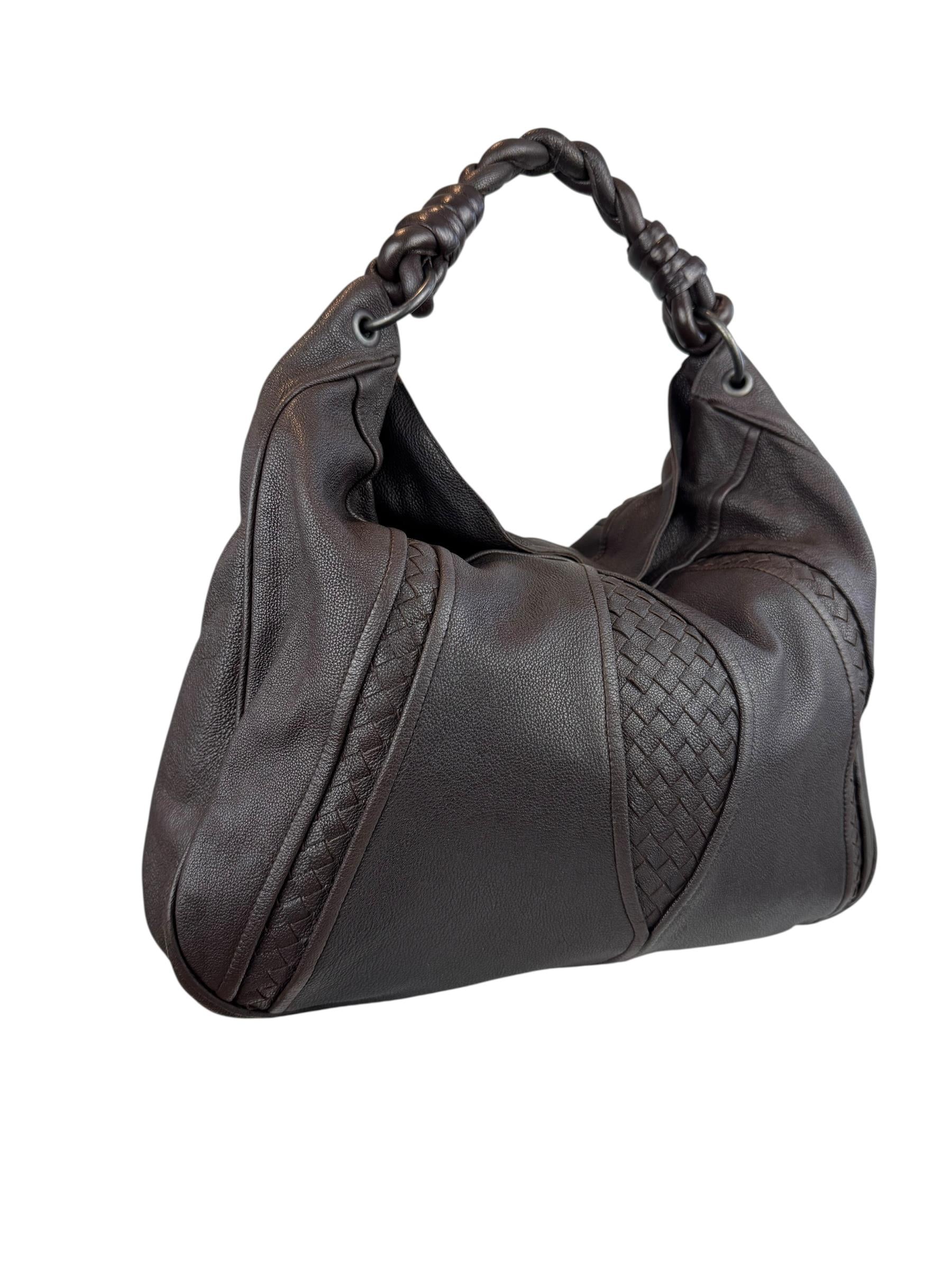  BOTTEGA VENETA BROWN HOBO BAG