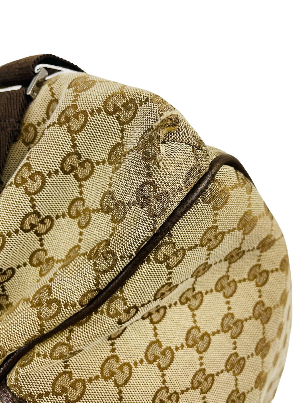  BROWN GG LOGO DIAPER BAG