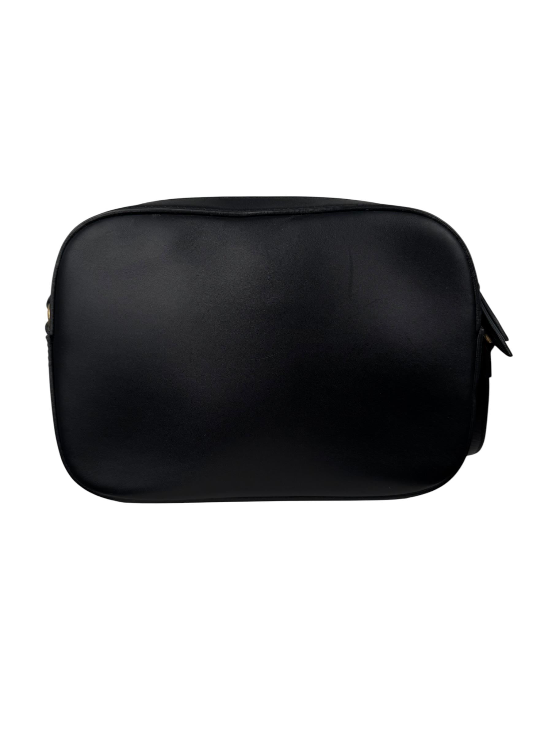 GUCCI LEATHER WEBBY BEE CAMERA BAG