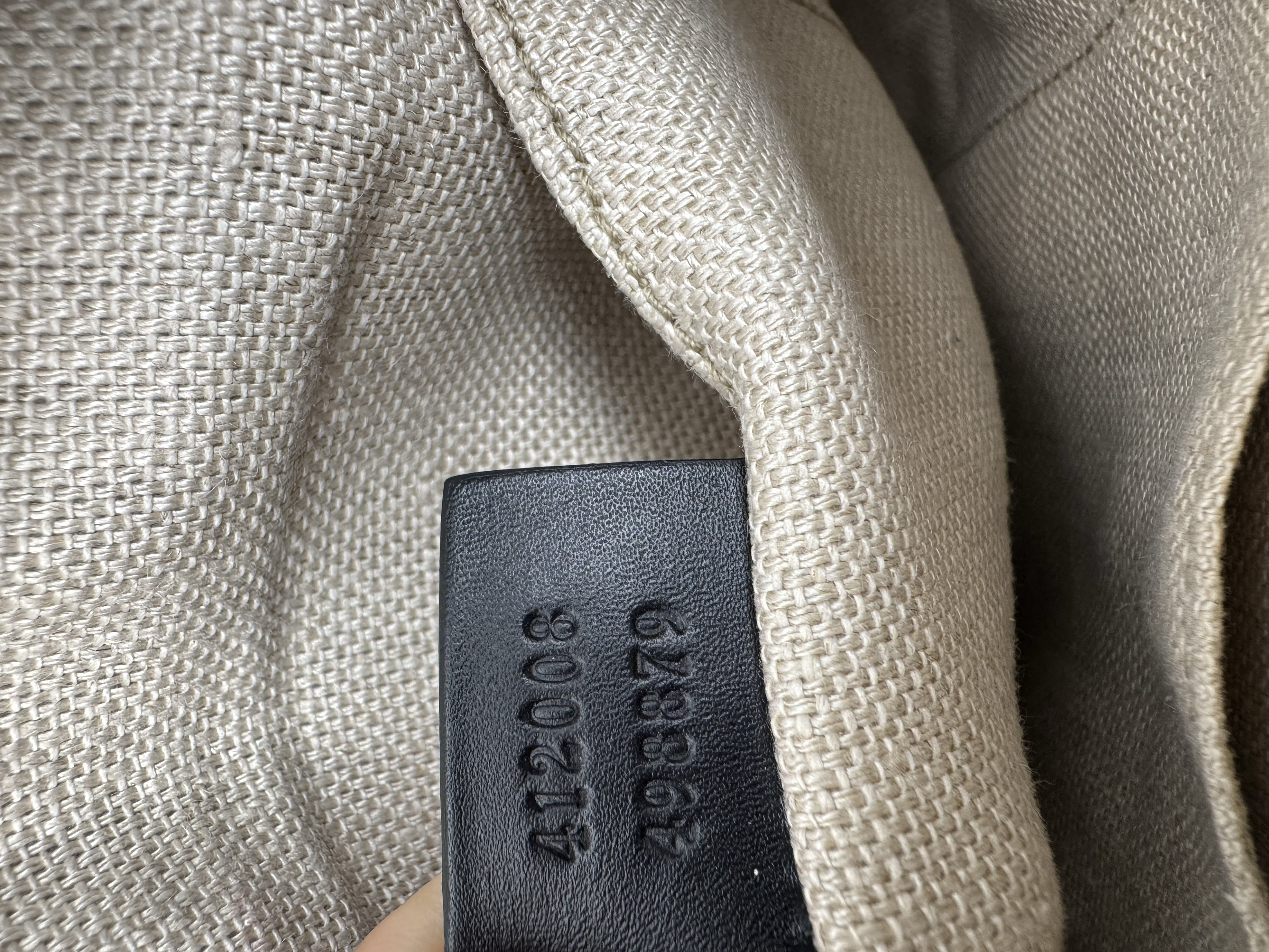  GUCCI LEATHER WEBBY BEE CAMERA BAG