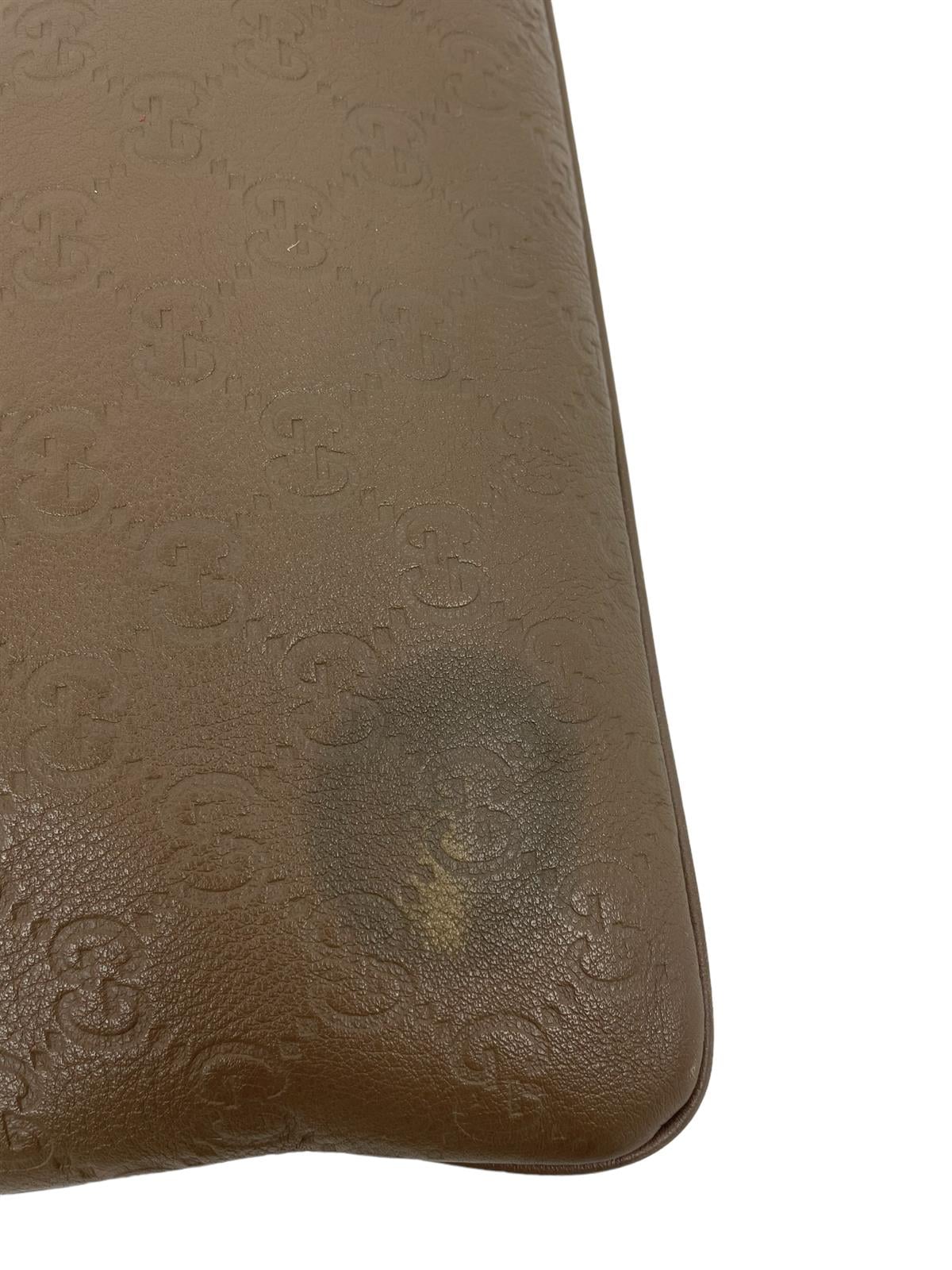  LEATHER MONOGRAM MESSENGER BAG