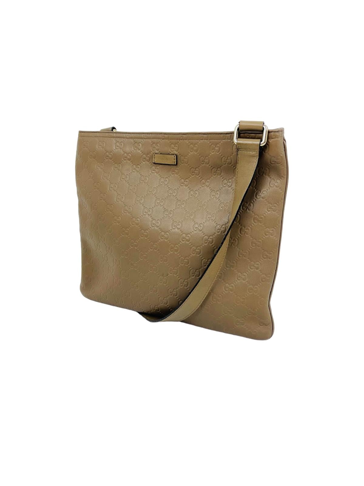  LEATHER MONOGRAM MESSENGER BAG