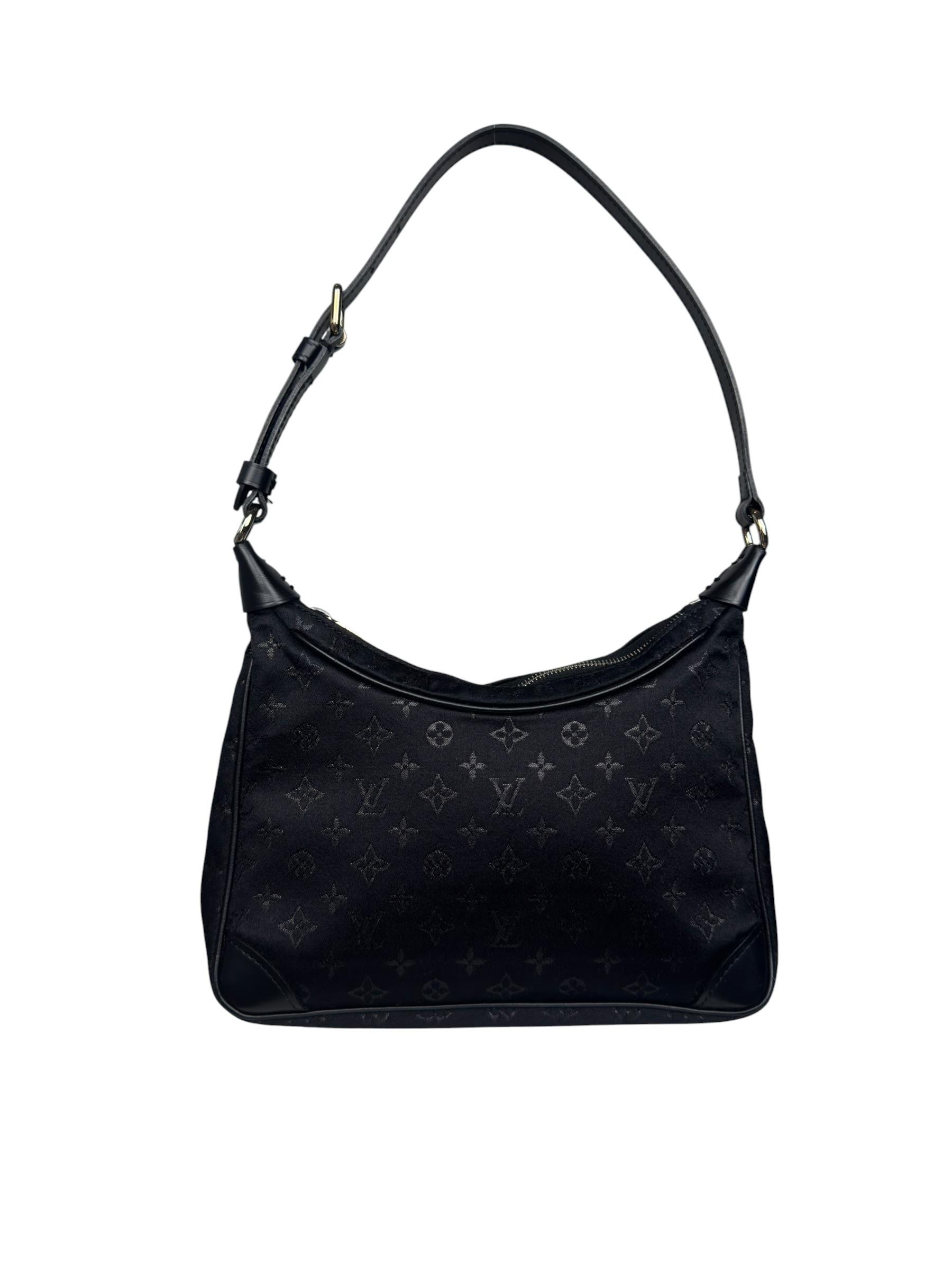  LOUIS VUITTON SATIN BOULOGNE PM SHOULDER BAG