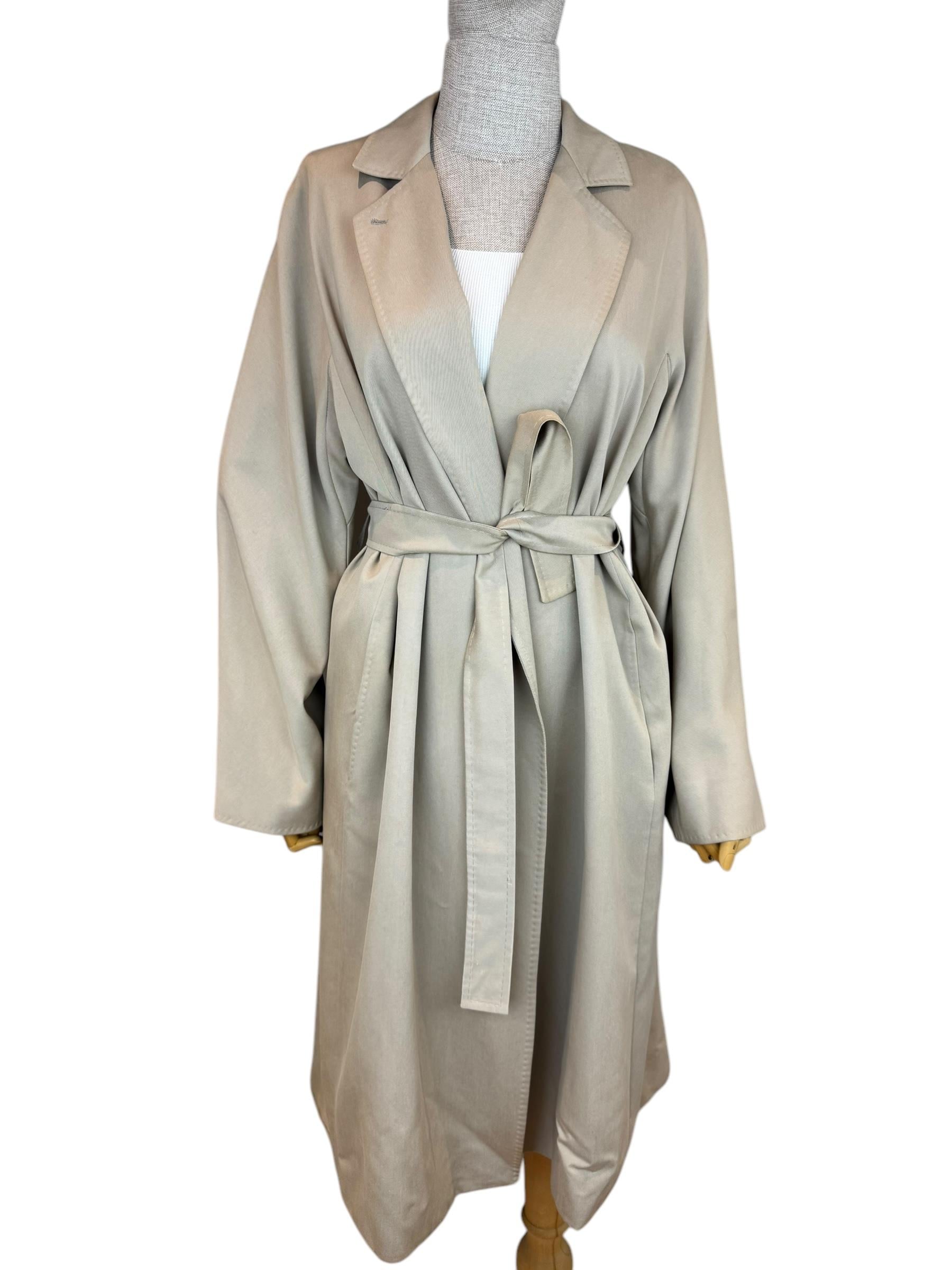  MAXMARA BEIGE TRENCH COAT