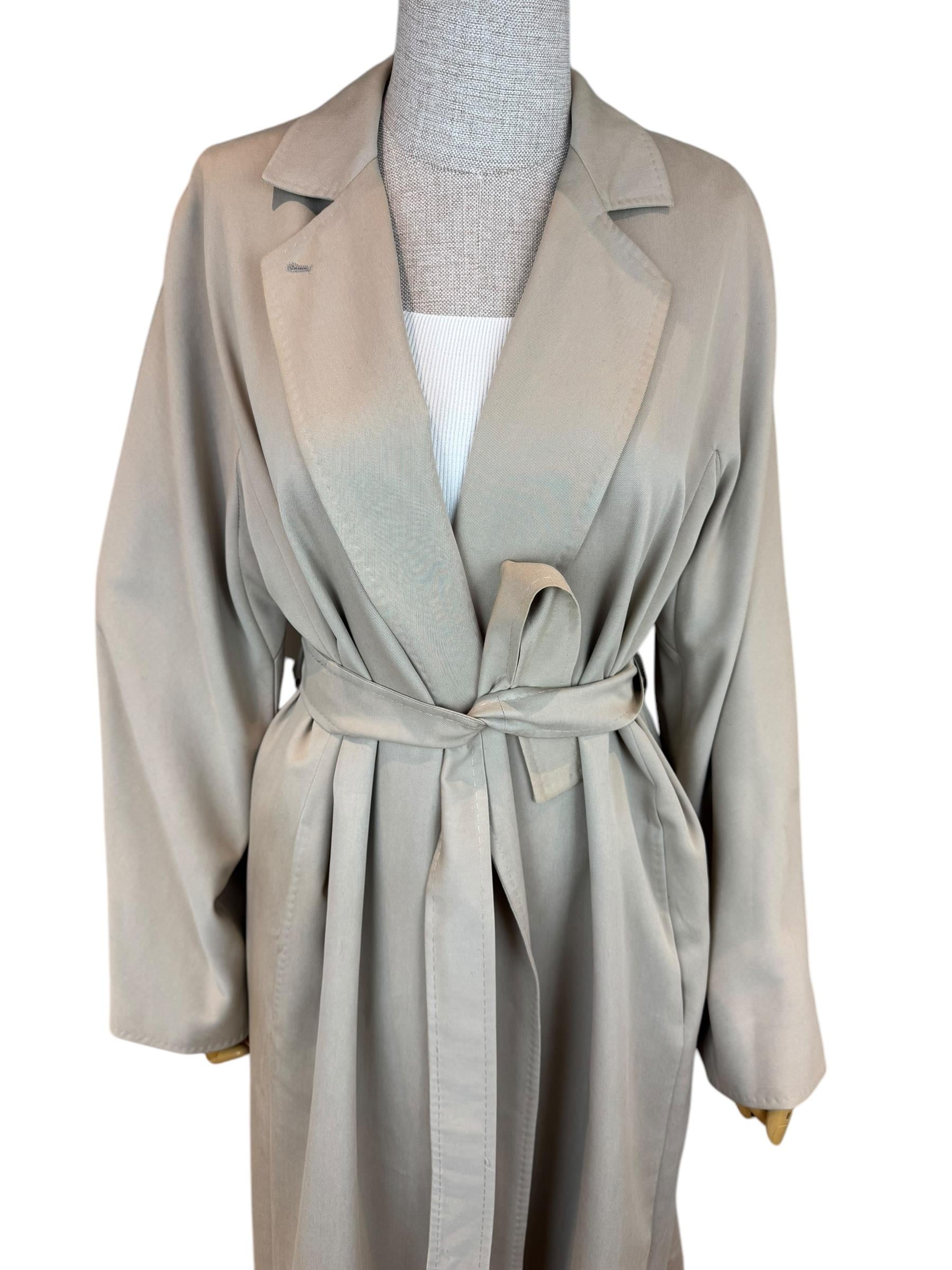  MAXMARA BEIGE TRENCH COAT