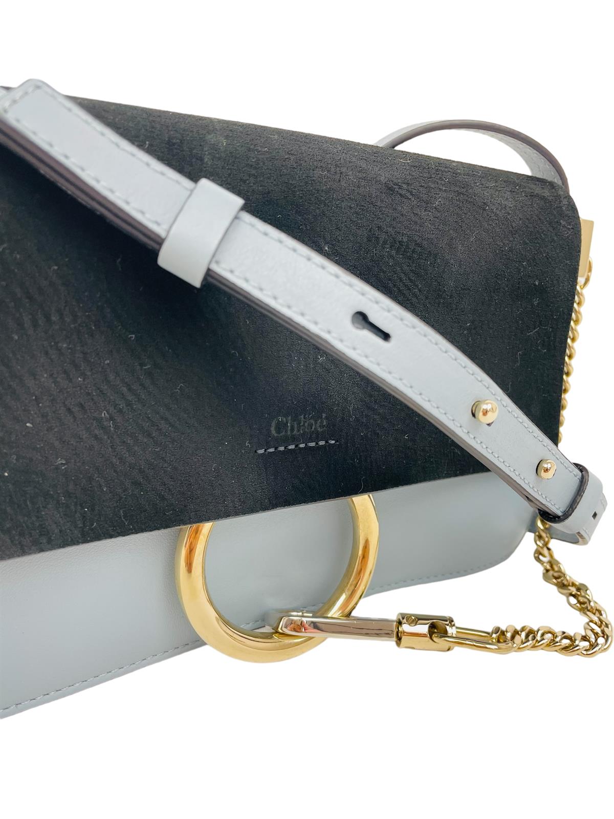  SUEDE CALFSKIN FAYE SHOULDER BAG