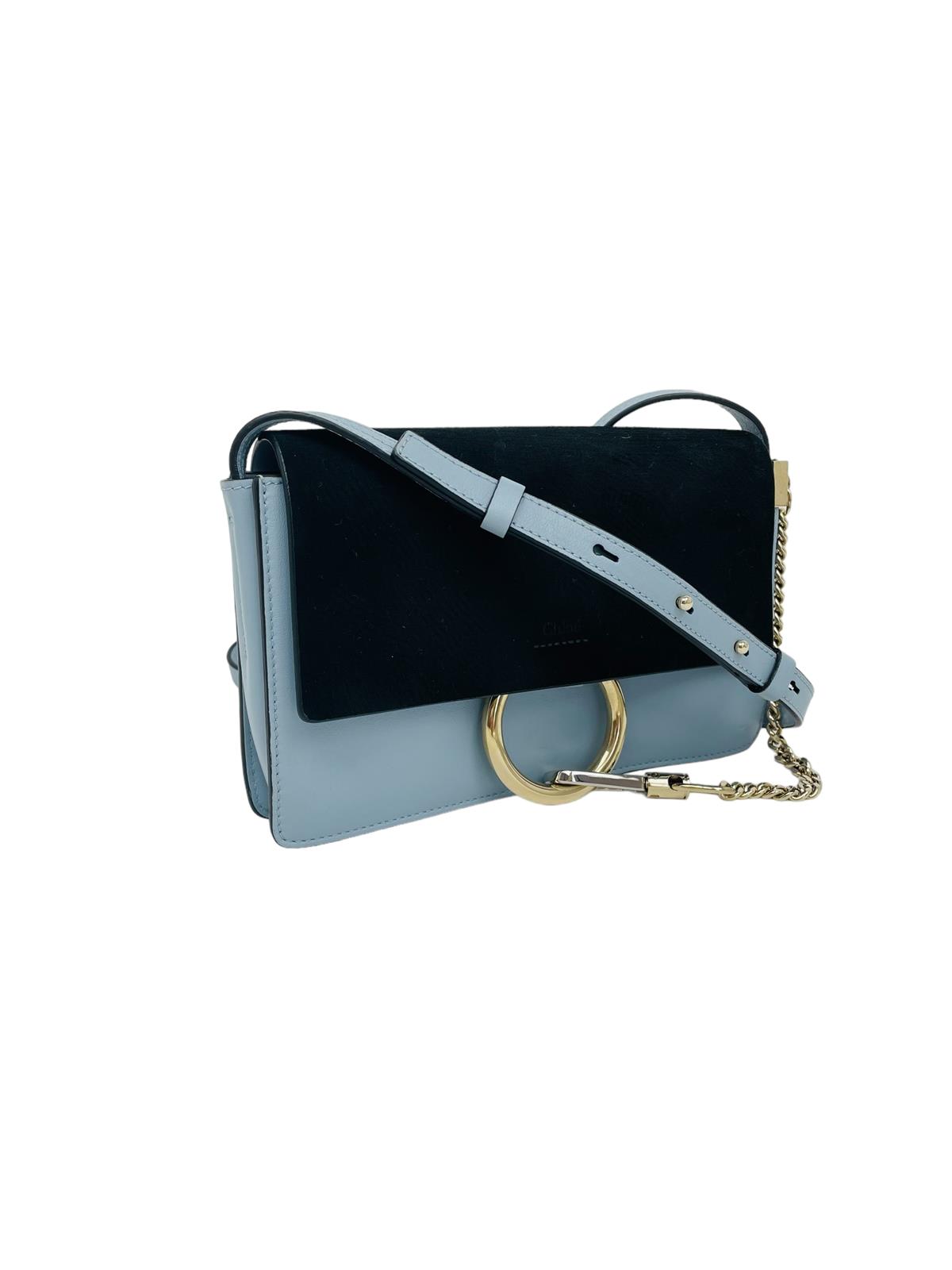  SUEDE CALFSKIN FAYE SHOULDER BAG