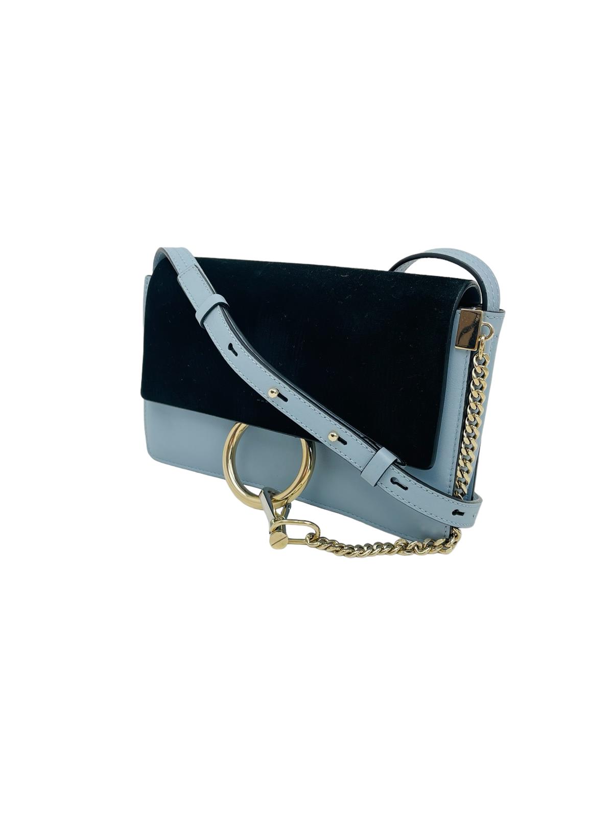  SUEDE CALFSKIN FAYE SHOULDER BAG