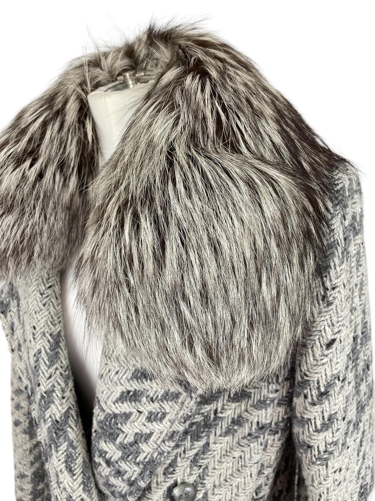  WOOL&FUR COAT