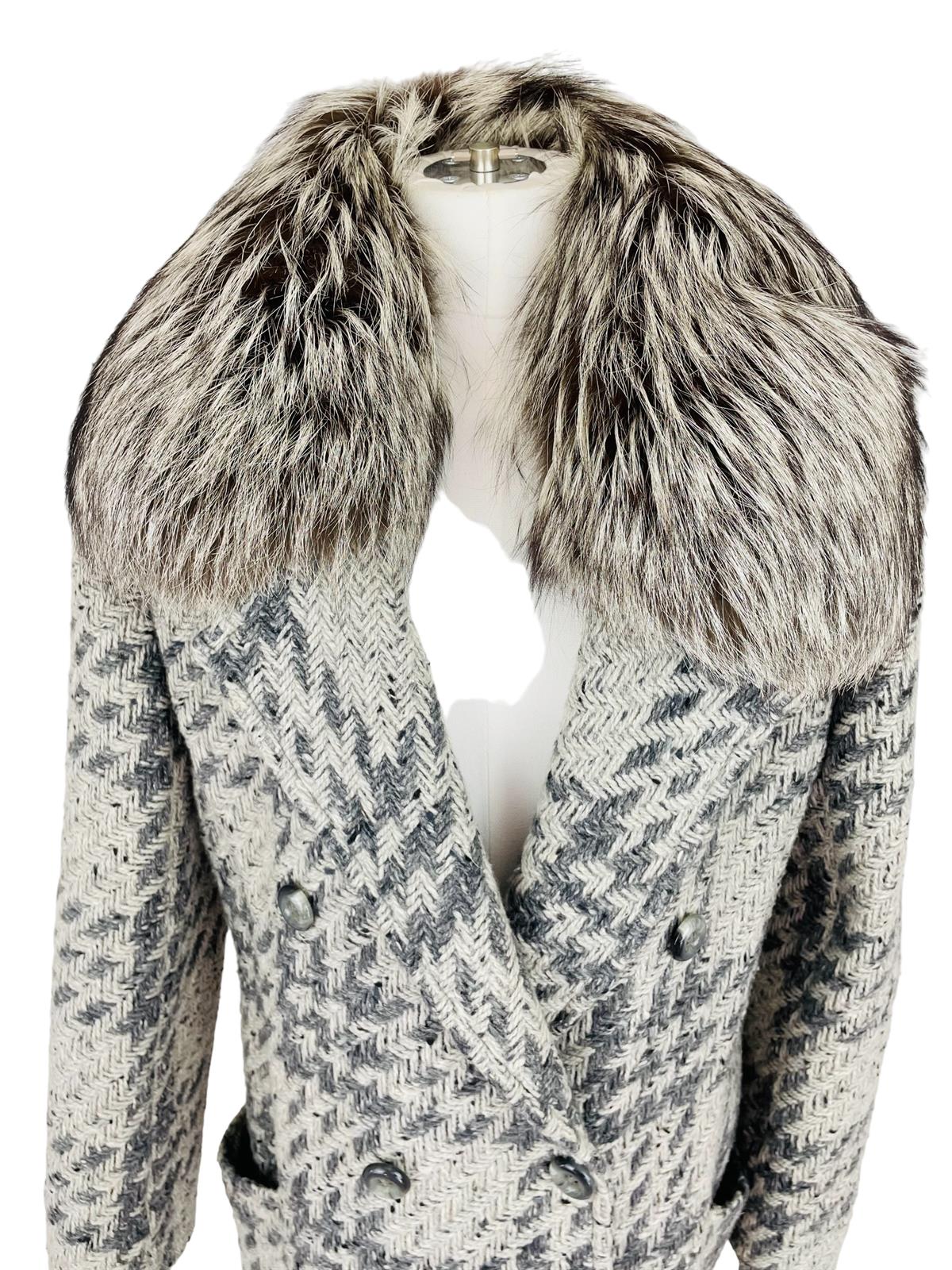  WOOL&FUR COAT