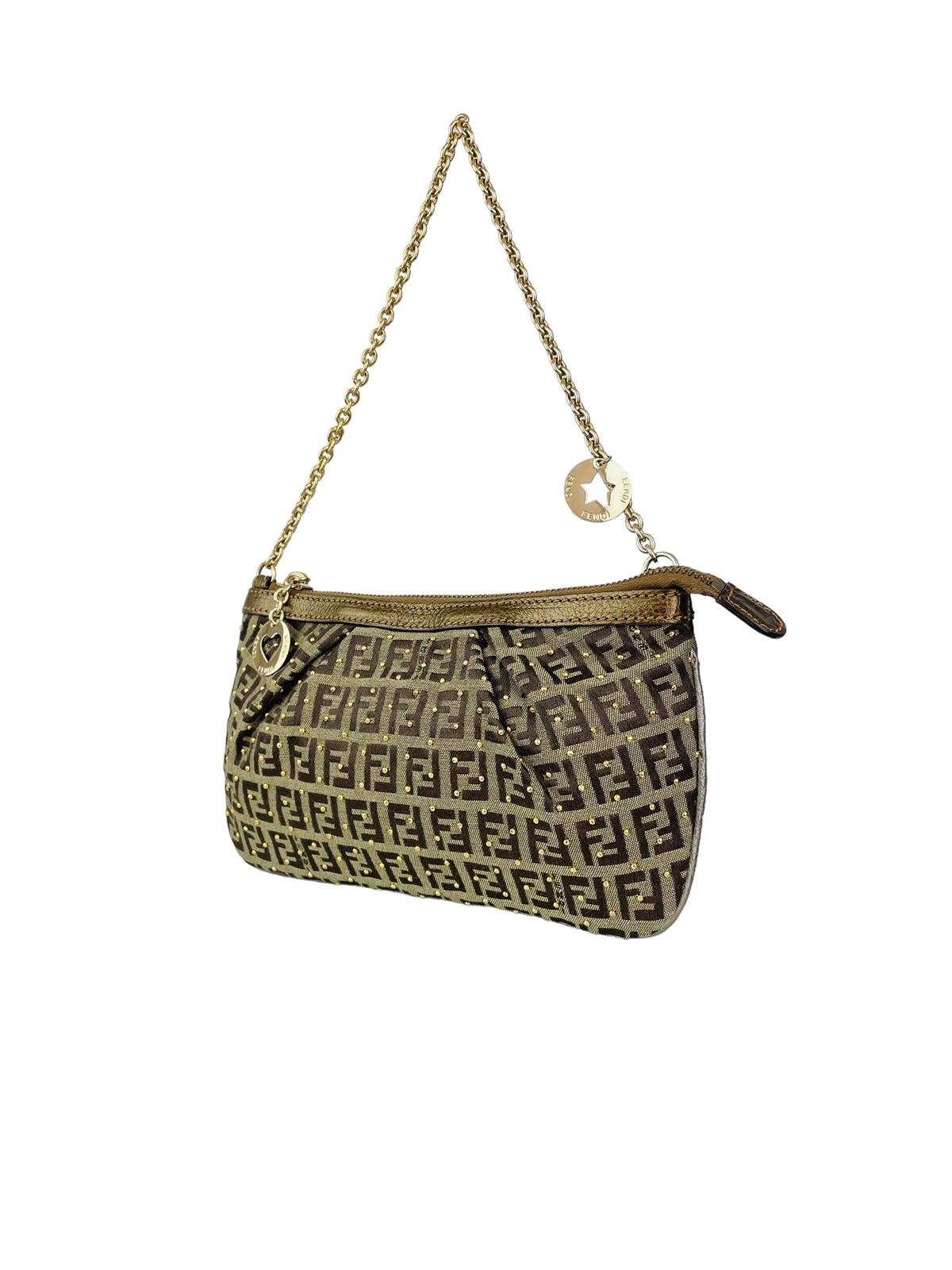  ZUCCHINO STUDDED CHAIN POCHETTE
