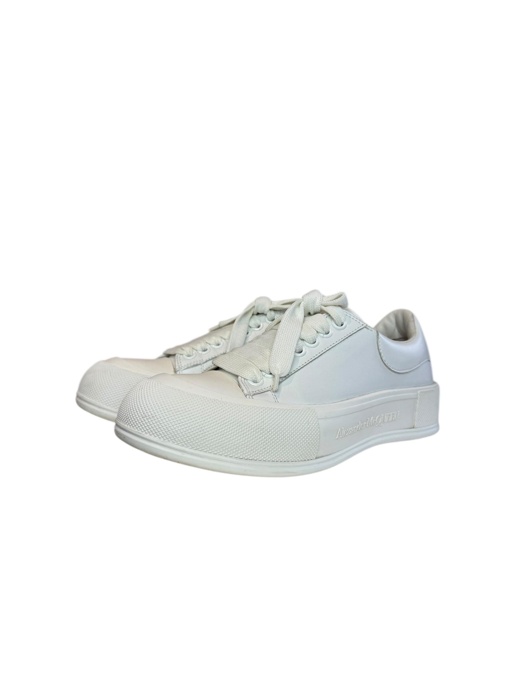 ALEXANDER MCQUEEN DECK PLIMSOLL SNEAKERS