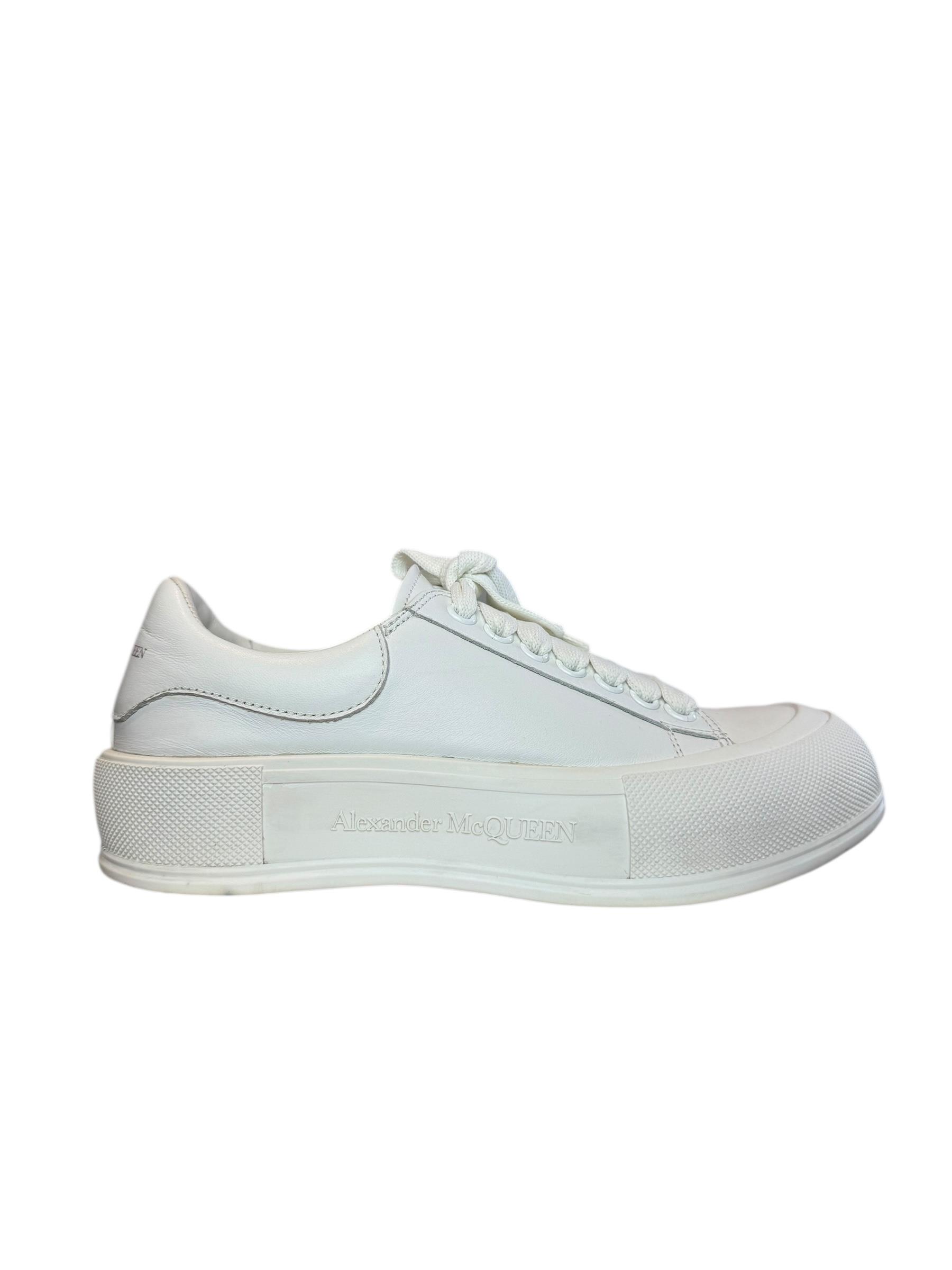 ALEXANDER MCQUEEN DECK PLIMSOLL SNEAKERS