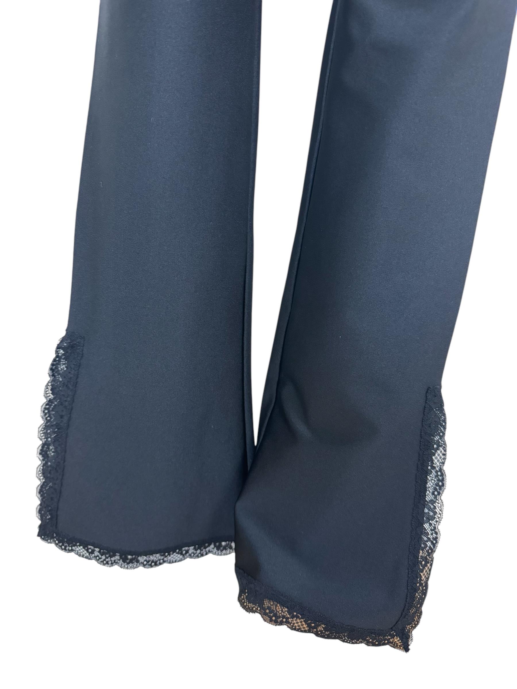 ALEXANDER WANG BLACK LACE LEGGINGS 