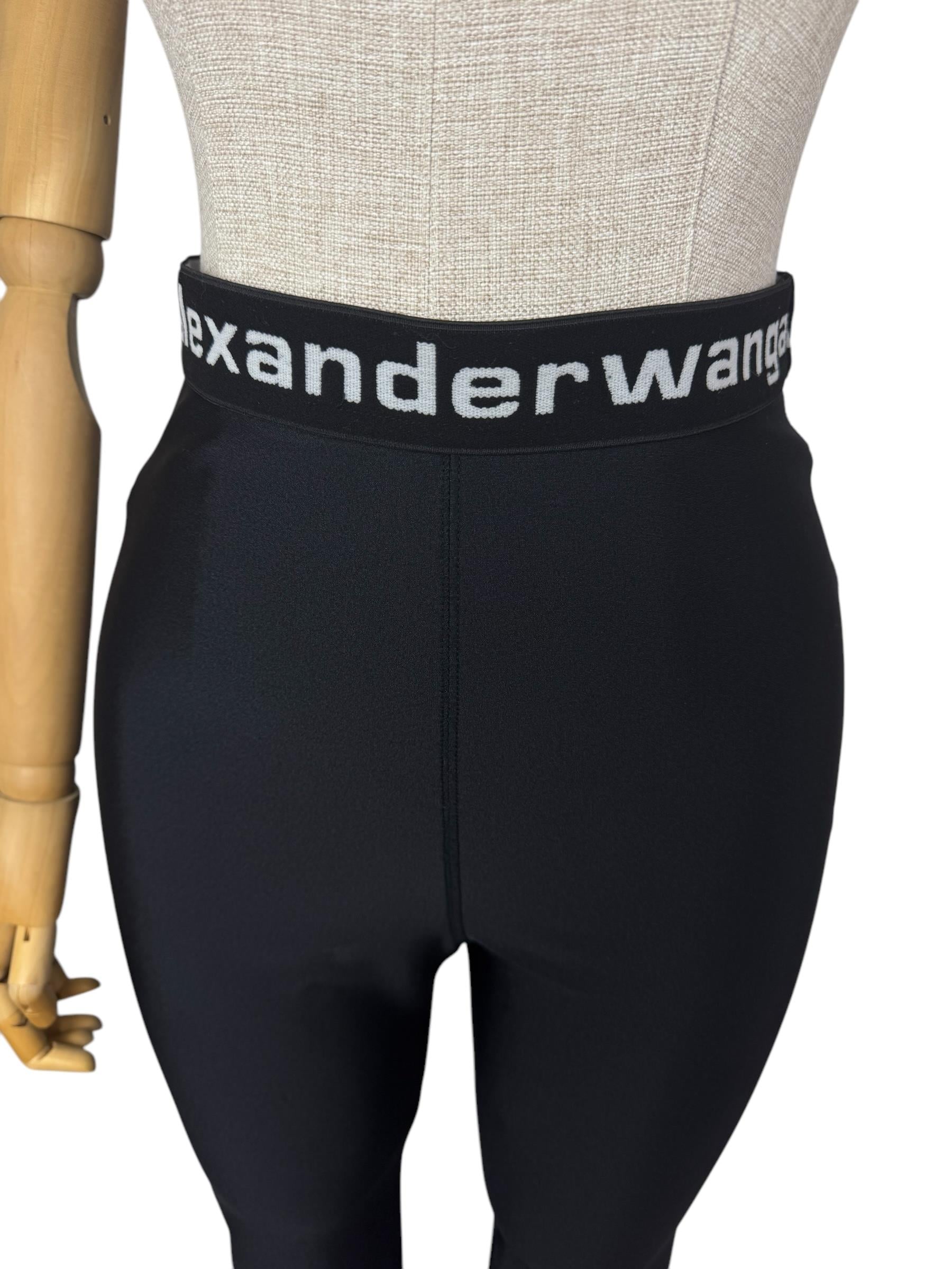 ALEXANDER WANG BLACK LACE LEGGINGS 